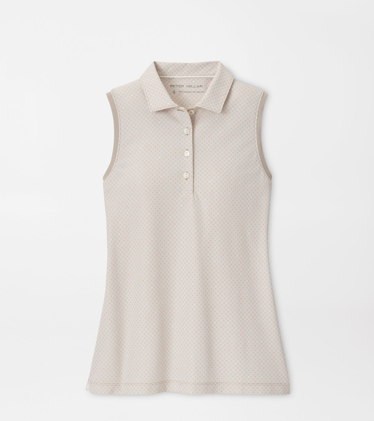 Casa Capri Banded Sport Mesh Sleeveless Button Polo
