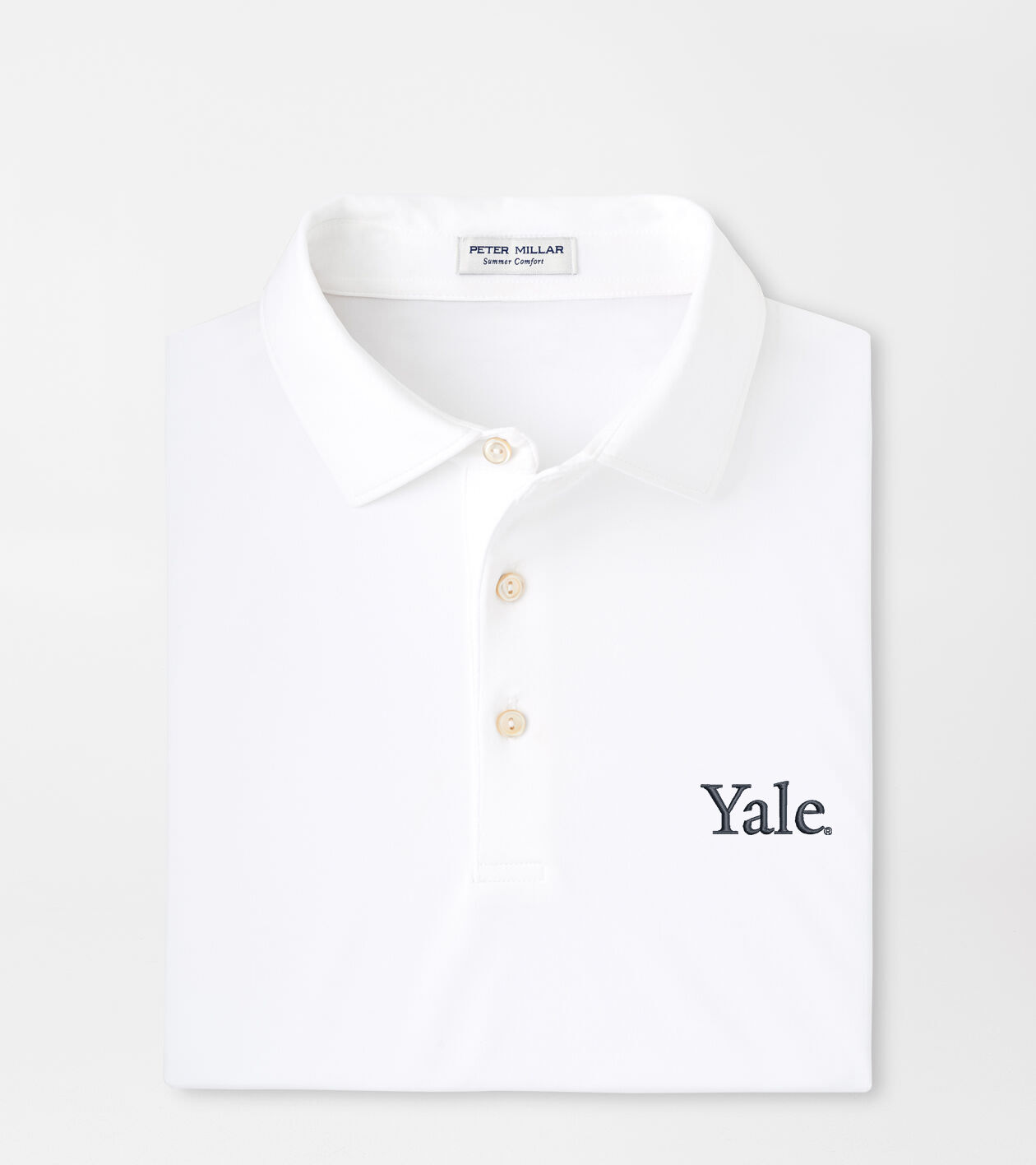 Yale Solid Performance Jersey Polo (Sean Self Collar)