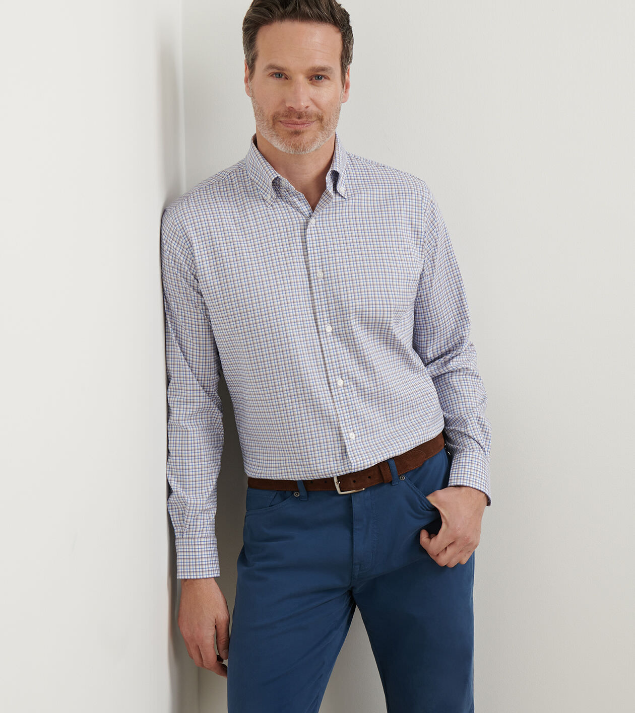 Julian Crown Lite Cotton-Stretch Sport Shirt 2 Julian Crown Lite Cotton-Stretch Sport Shirt