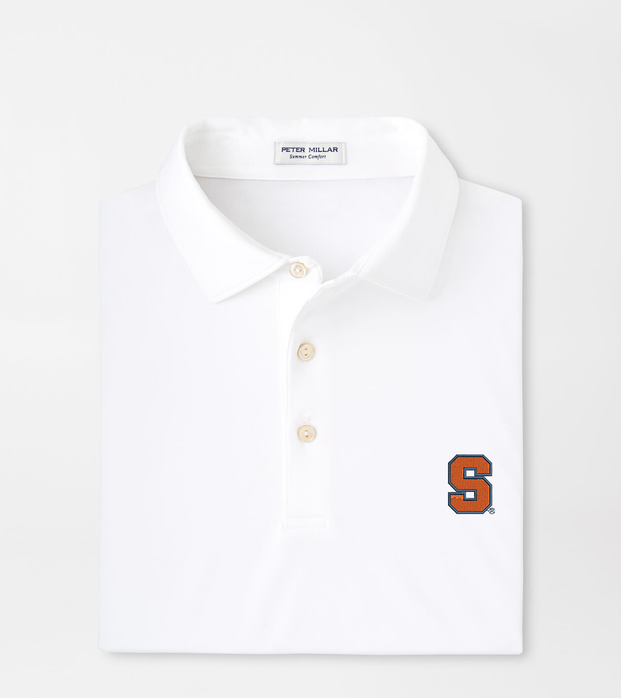 Syracuse Solid Performance Jersey Polo (Sean Self Collar)