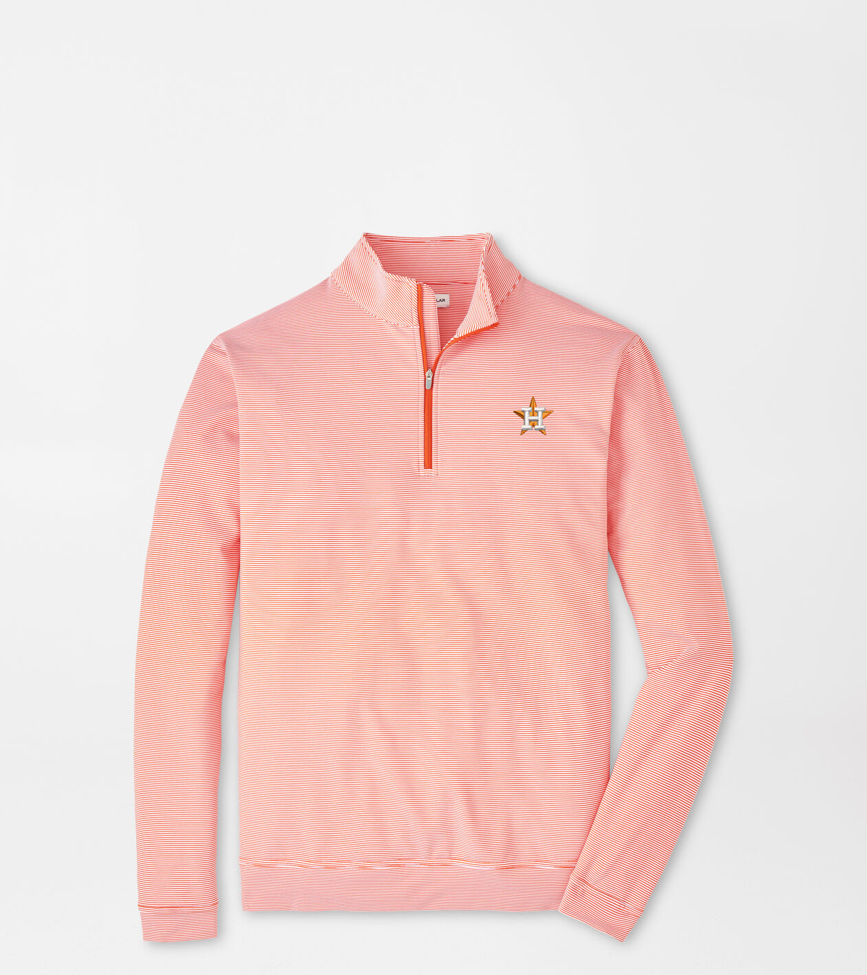 Houston Astros Perth Sugar Stripe Performance Quarter-Zip 1 Houston Astros Perth Sugar Stripe Performance Quarter-Zip