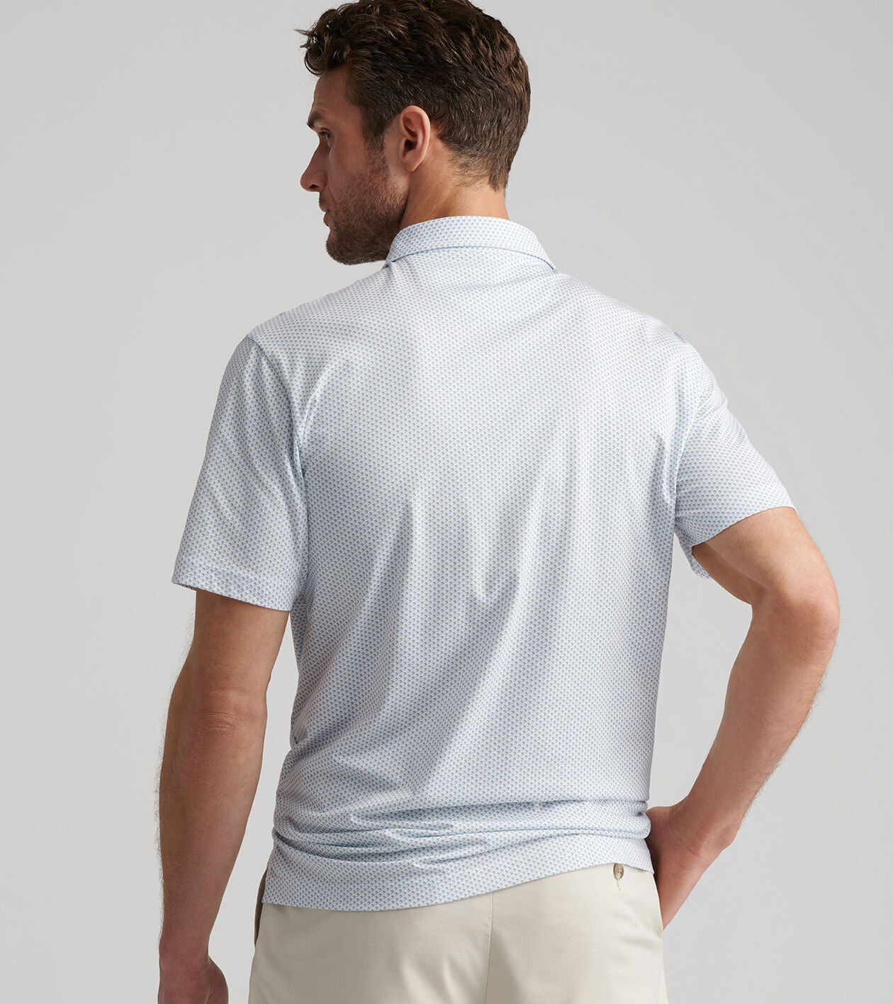 Marlin Print Crown Comfort Cotton Polo