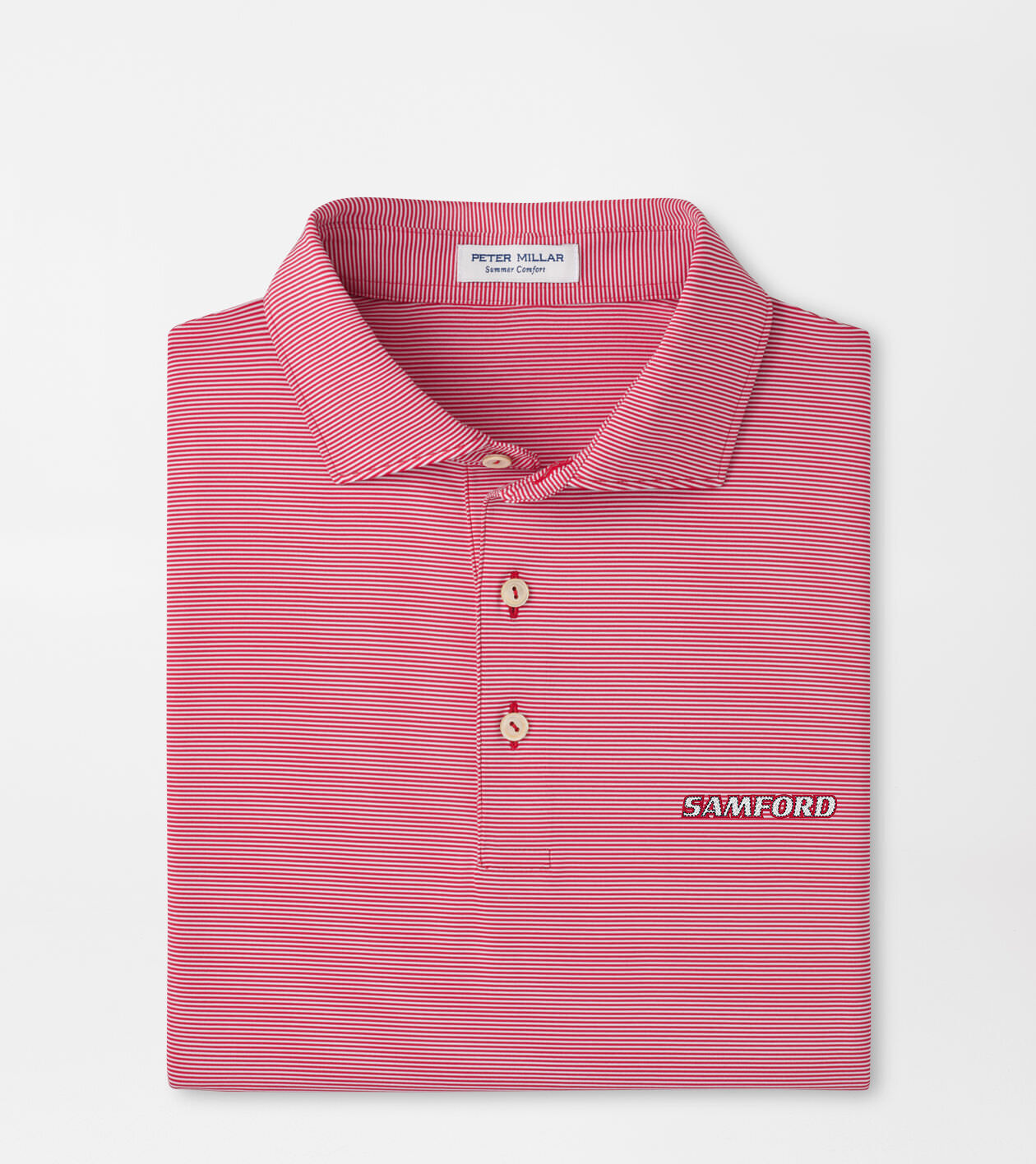 Samford Jubilee Stripe Performance Polo