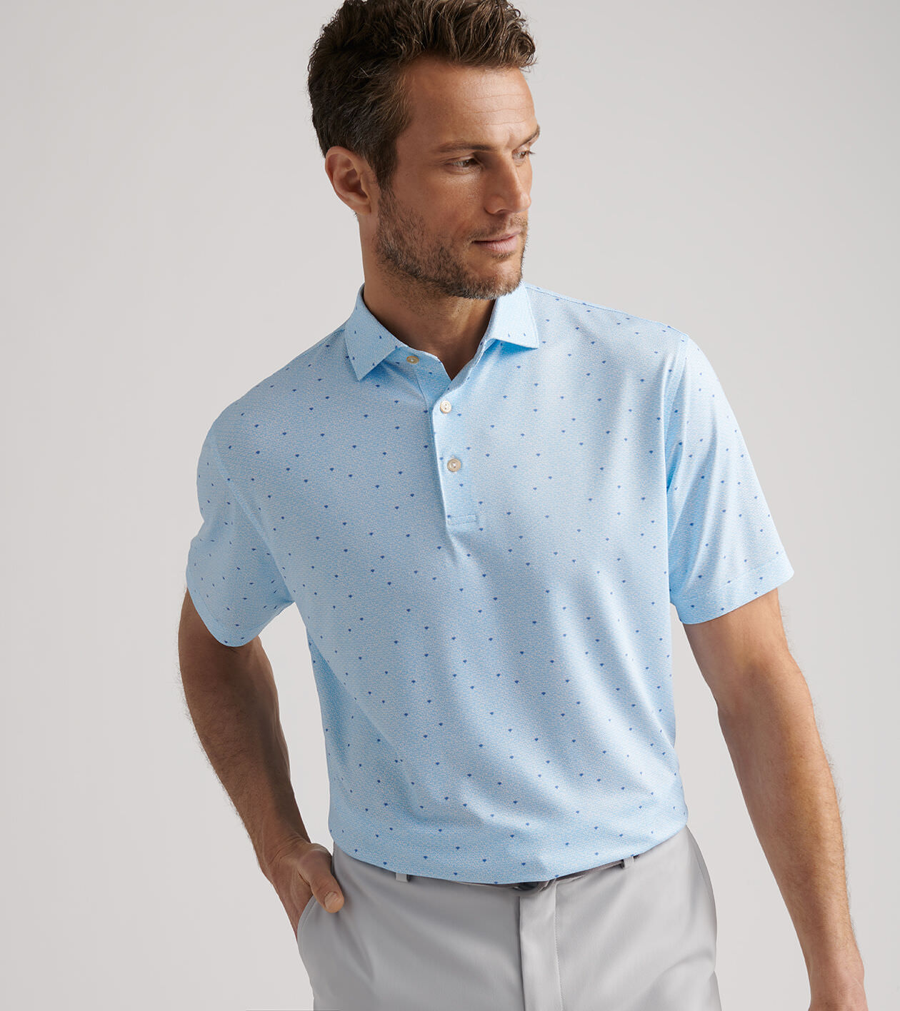 Tequila Sunrise Performance Jersey Polo 2 Tequila Sunrise Performance Jersey Polo