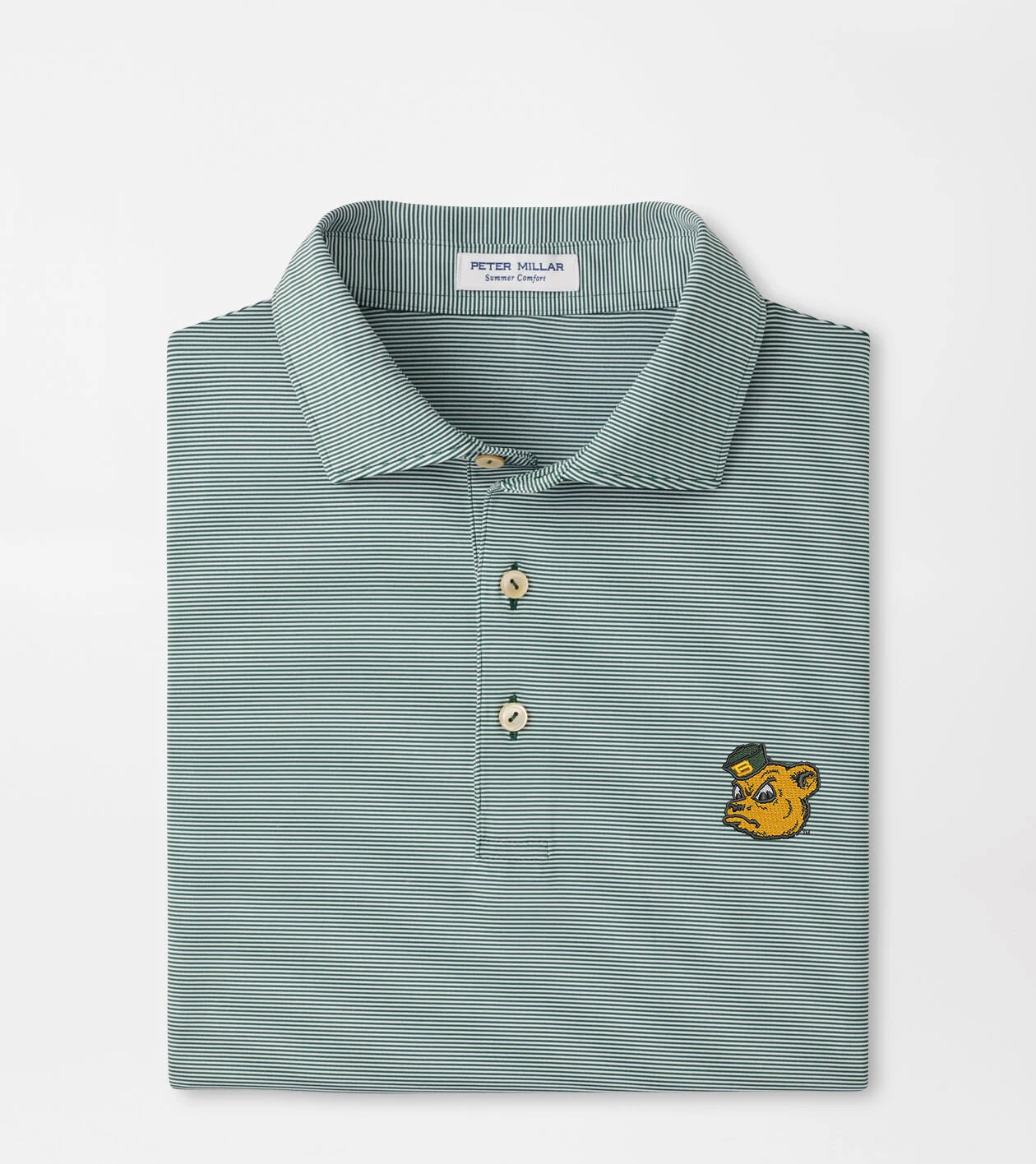 Baylor Vault Jubilee Stripe Performance Polo 1 Baylor Vault Jubilee Stripe Performance Polo