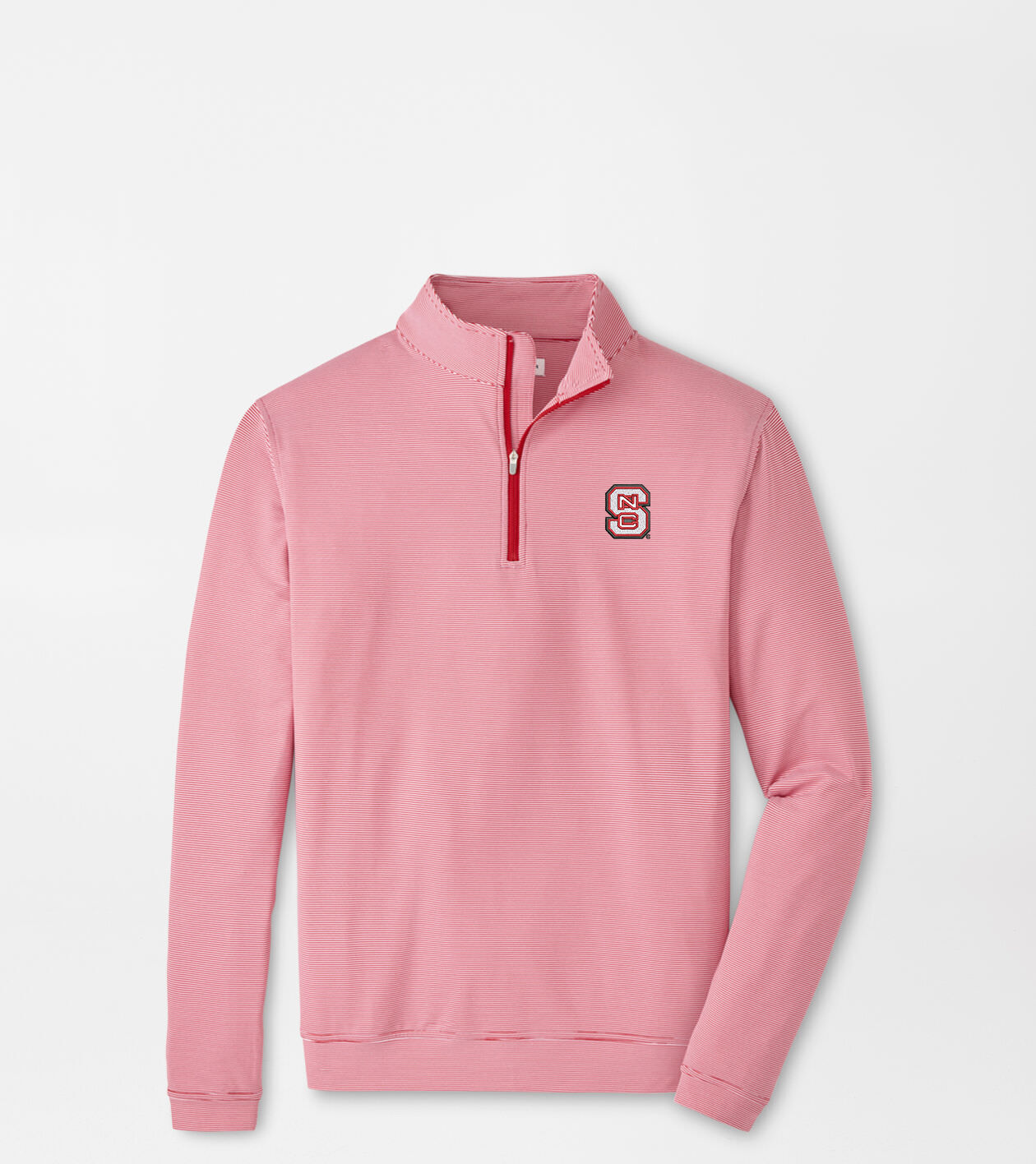 NC State Game Day Perth Sugar Stripe Performance Quarter-Zip