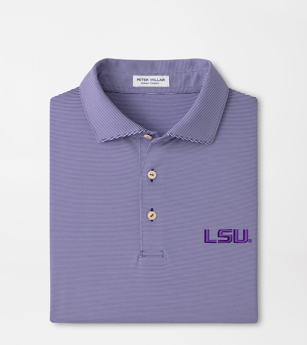 LSU Game Day Jubilee Stripe Performance Polo