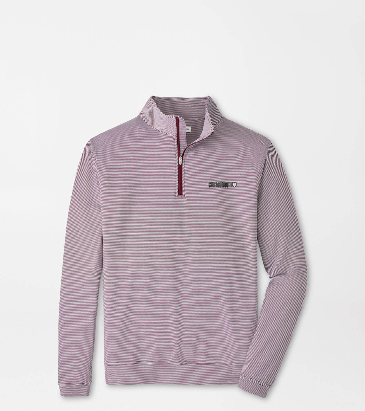 University of Chicago Booth Perth Mini-Stripe Performance Pullover