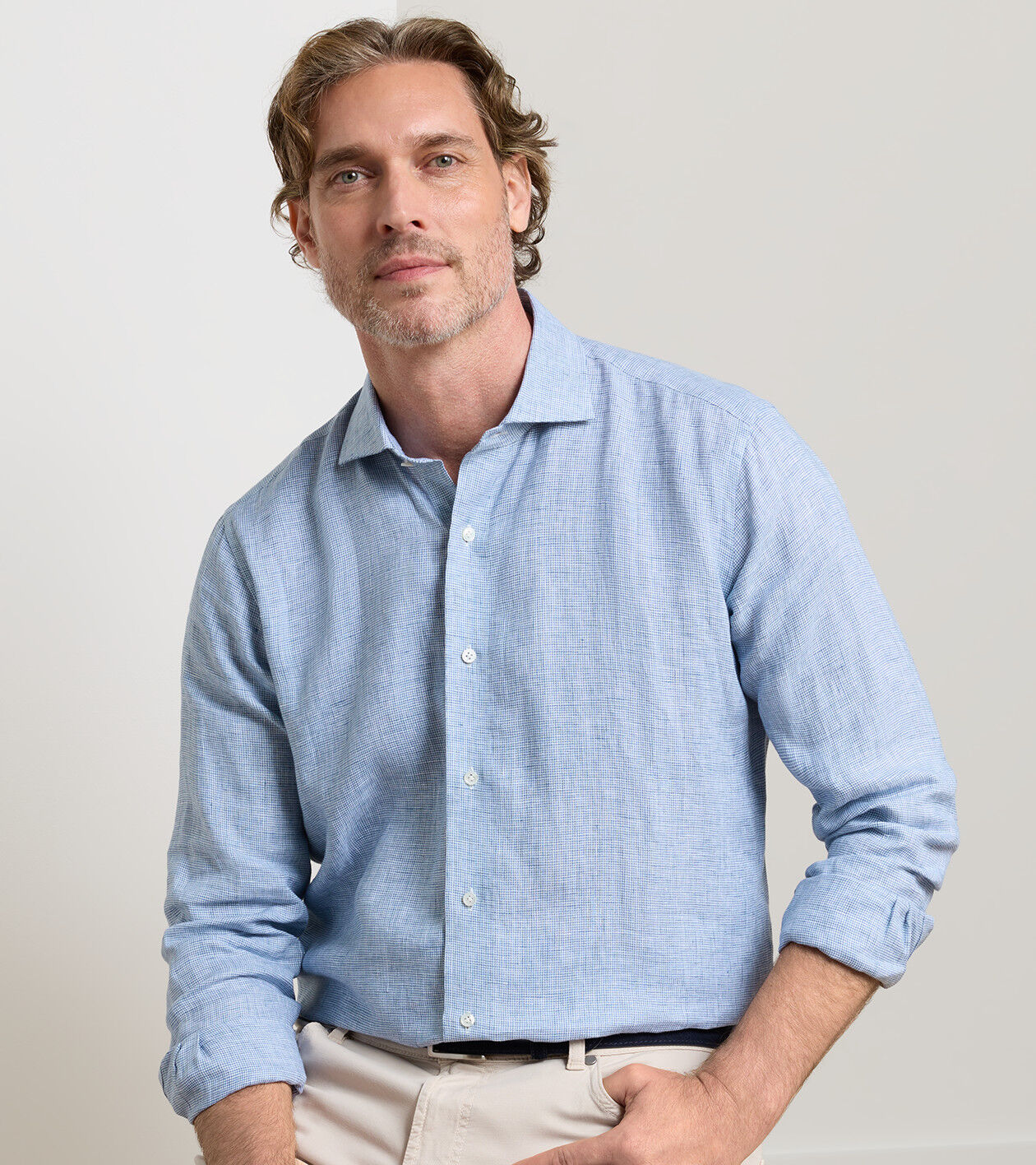 Astino Lino Check Sport Shirt