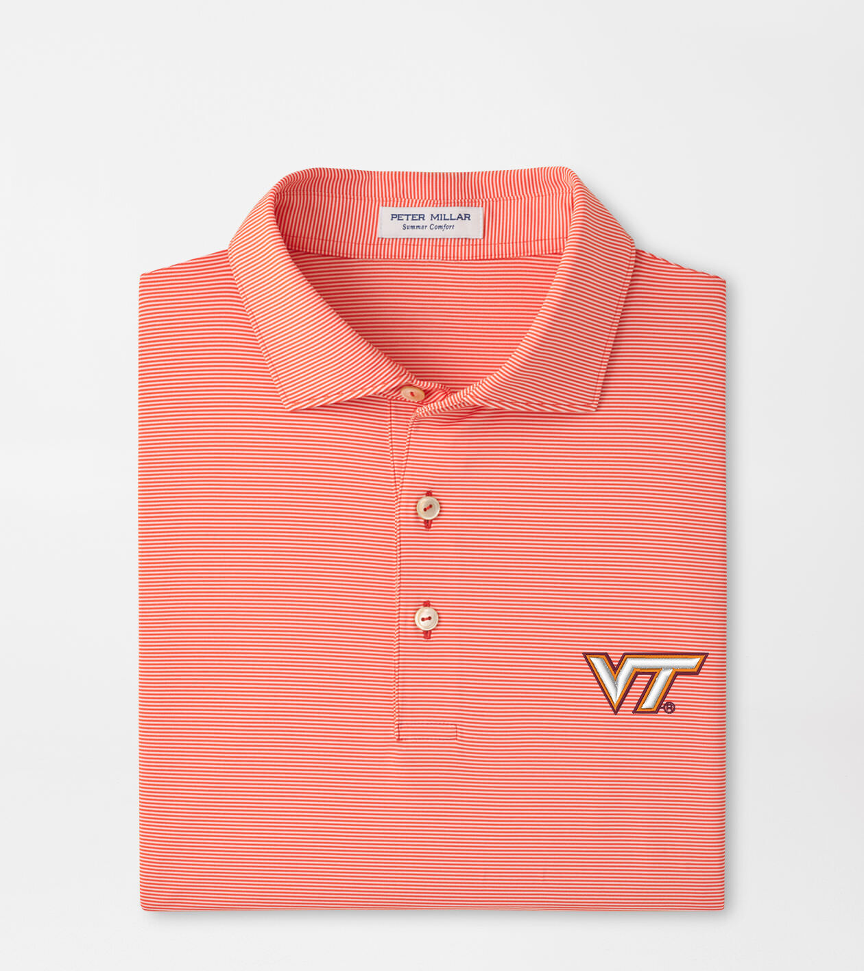 Virginia Tech Game Day Jubilee Stripe Performance Polo 1 Virginia Tech Game Day Jubilee Stripe Performance Polo