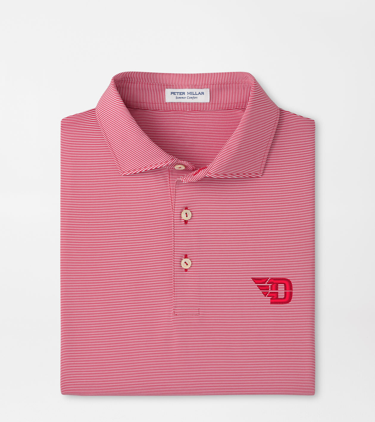 University of Dayton Jubilee Stripe Performance Polo
