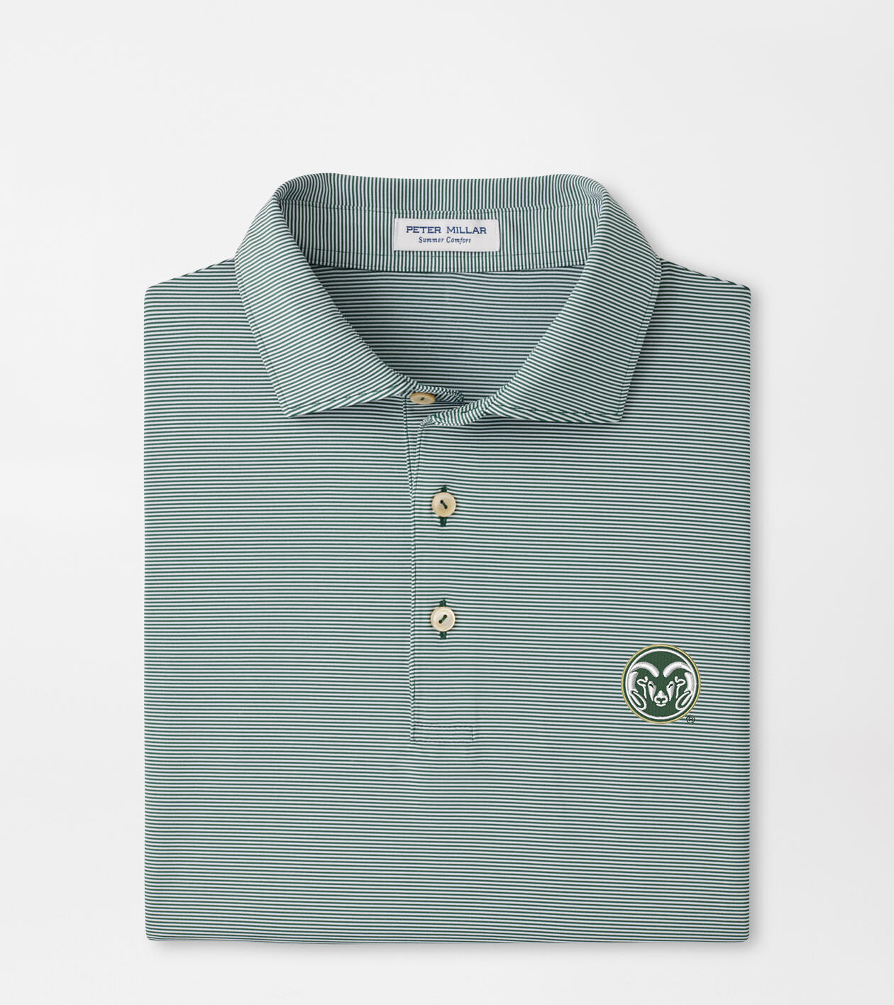 Colorado State Jubilee Stripe Performance Polo