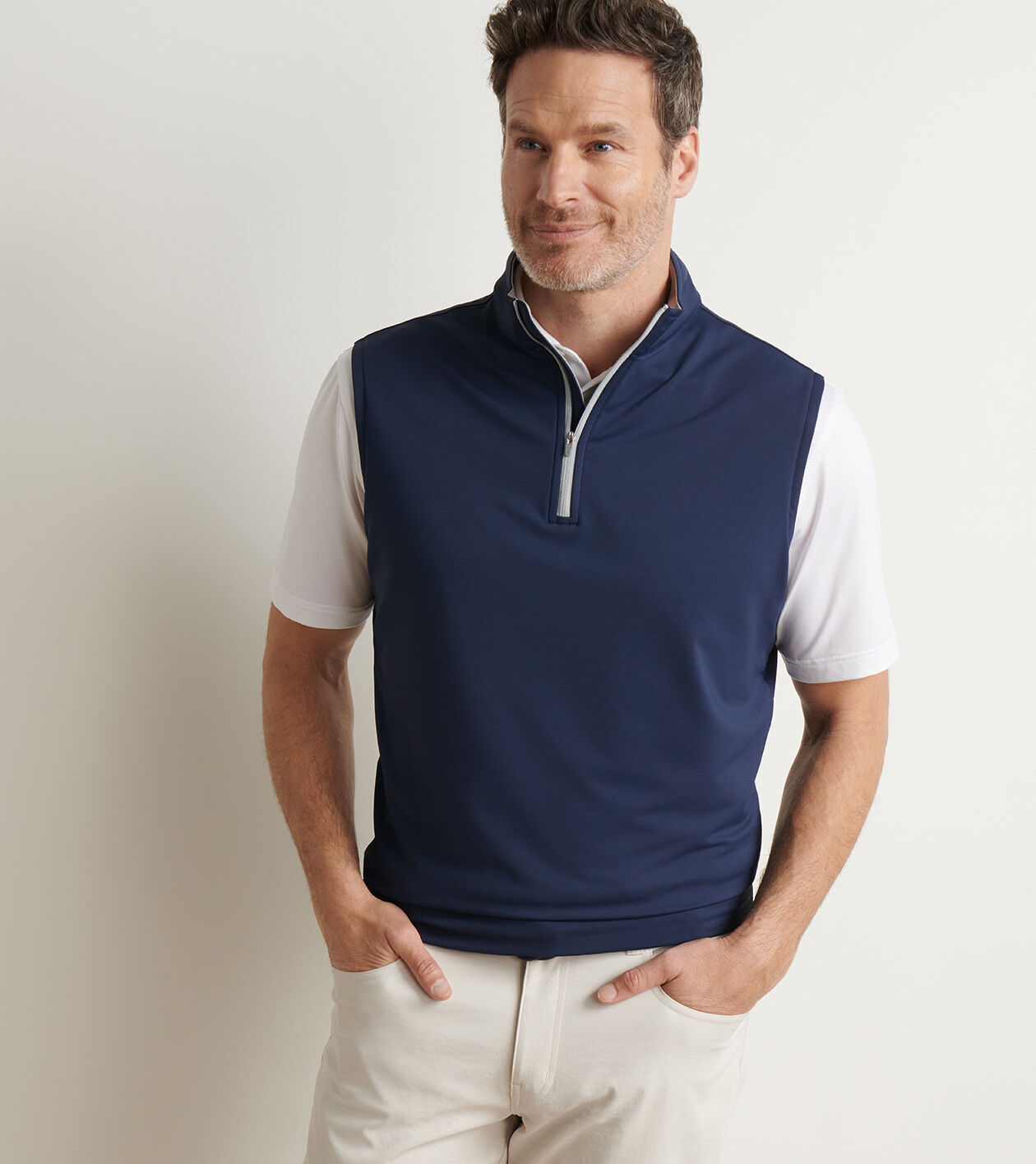 Galway Stretch Loop Terry Quarter-Zip Vest