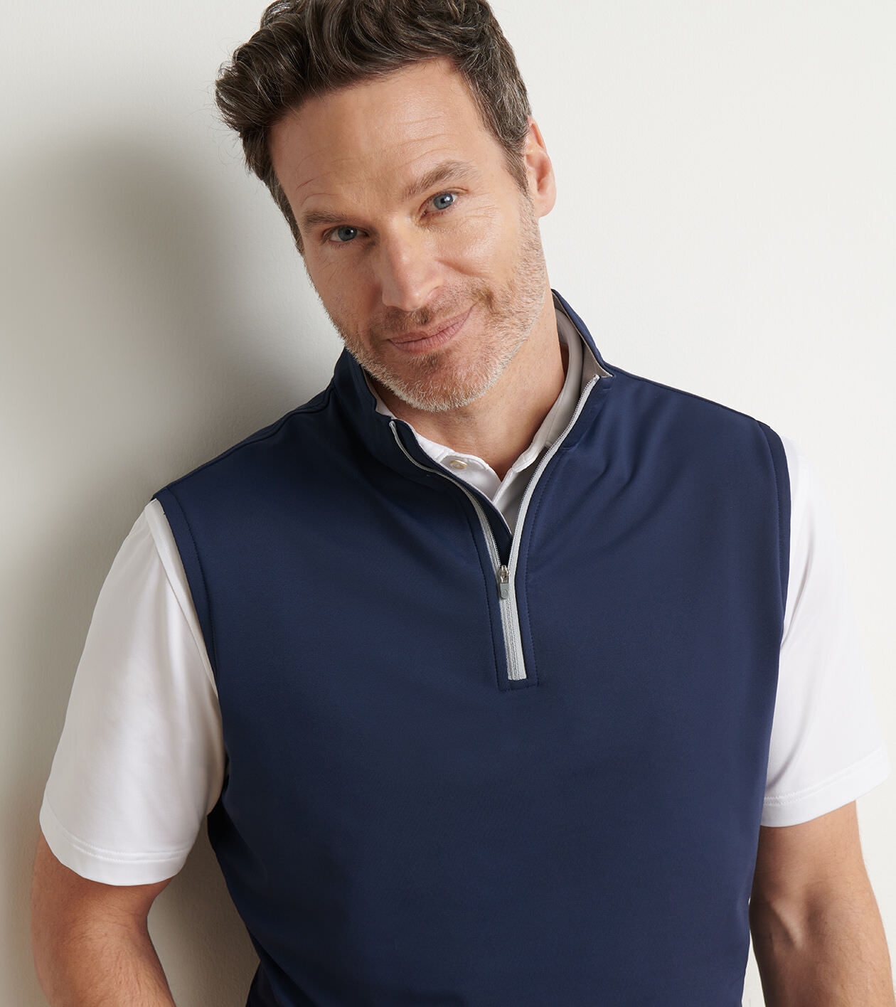 Galway Stretch Loop Terry Quarter-Zip Vest