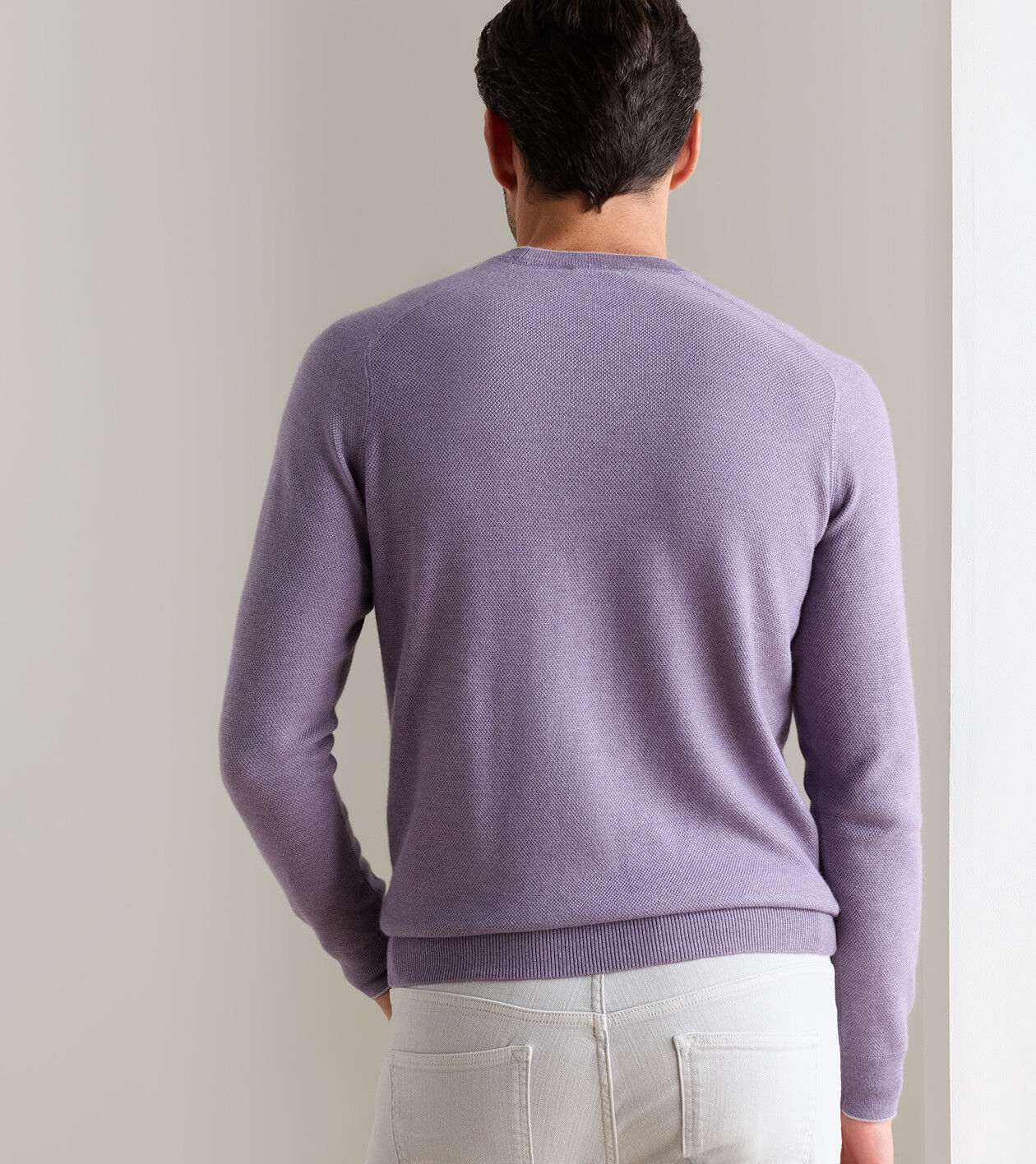 Voyager Cashmere-Silk Saddle Shoulder Crew 3 Voyager Cashmere-Silk Saddle Shoulder Crew