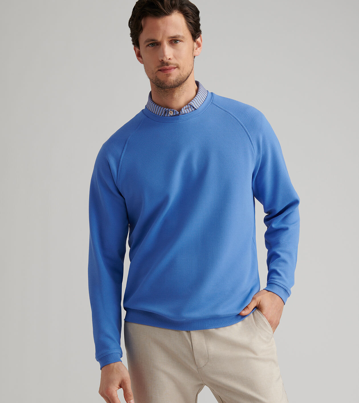 Cradle Piqué Performance Crewneck