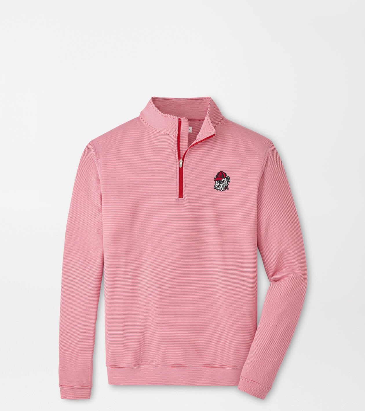 Georgia Bulldog Game Day Perth Sugar Stripe Performance Quarter-Zip 1 Georgia Bulldog Game Day Perth Sugar Stripe Performance Quarter-Zip