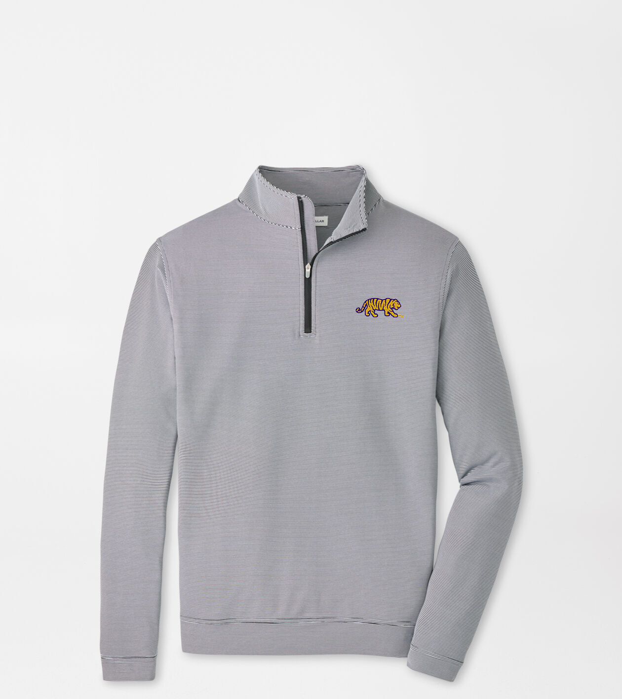 LSU Mike the Tiger Game Day Perth Sugar Stripe Performance Quarter-Zip