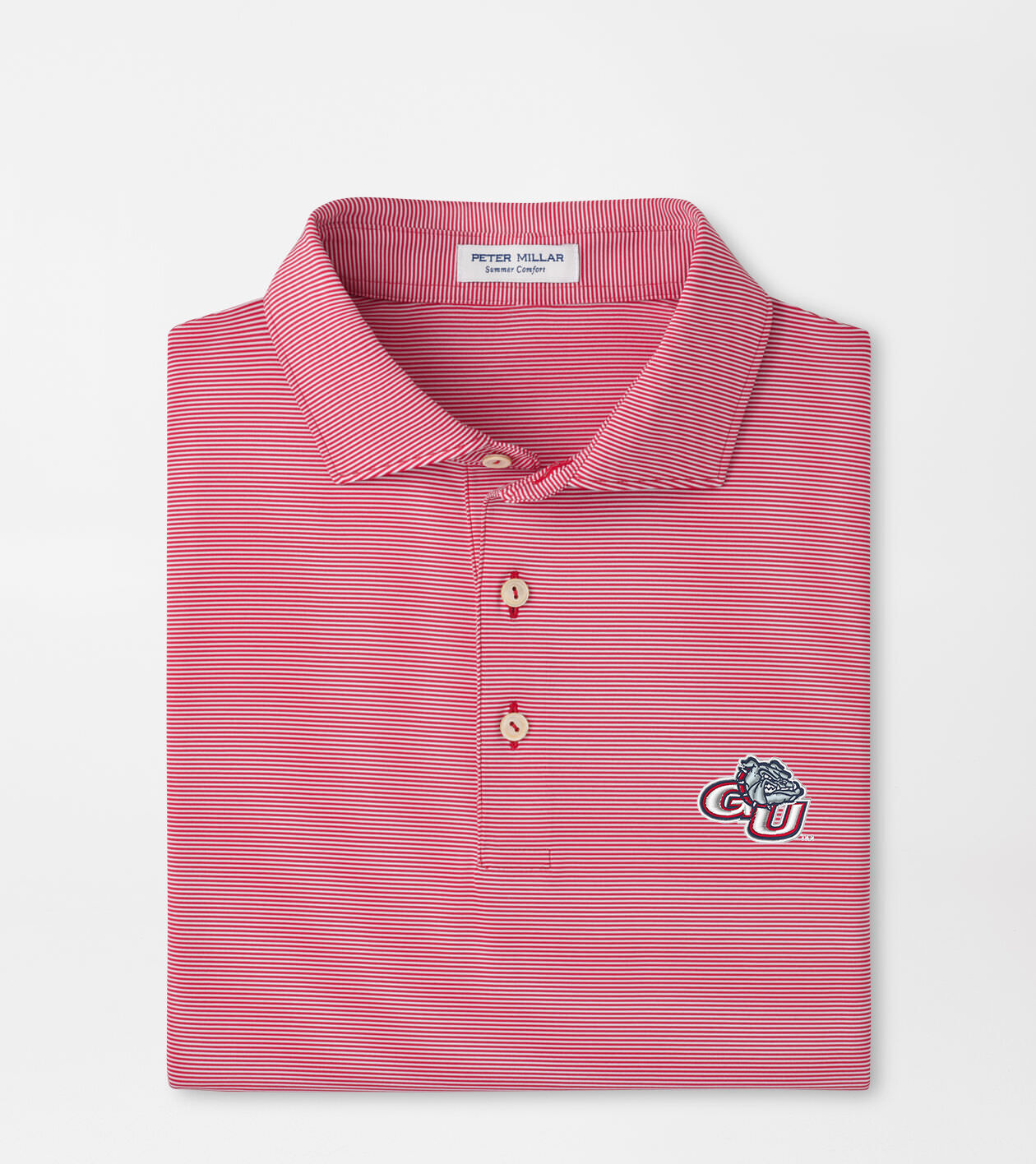 Gonzaga Jubilee Stripe Performance Polo 1 Gonzaga Jubilee Stripe Performance Polo