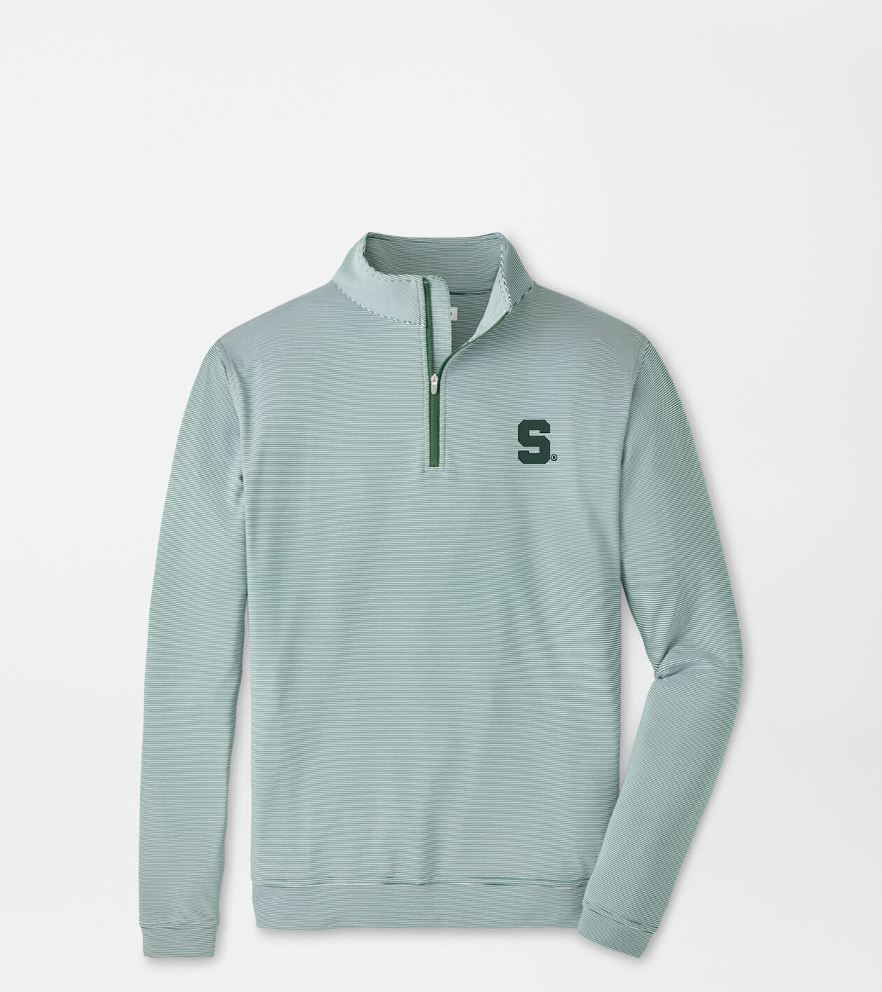 Michigan State Game Day Perth Sugar Stripe Performance Quarter-Zip 1 Michigan State Game Day Perth Sugar Stripe Performance Quarter-Zip