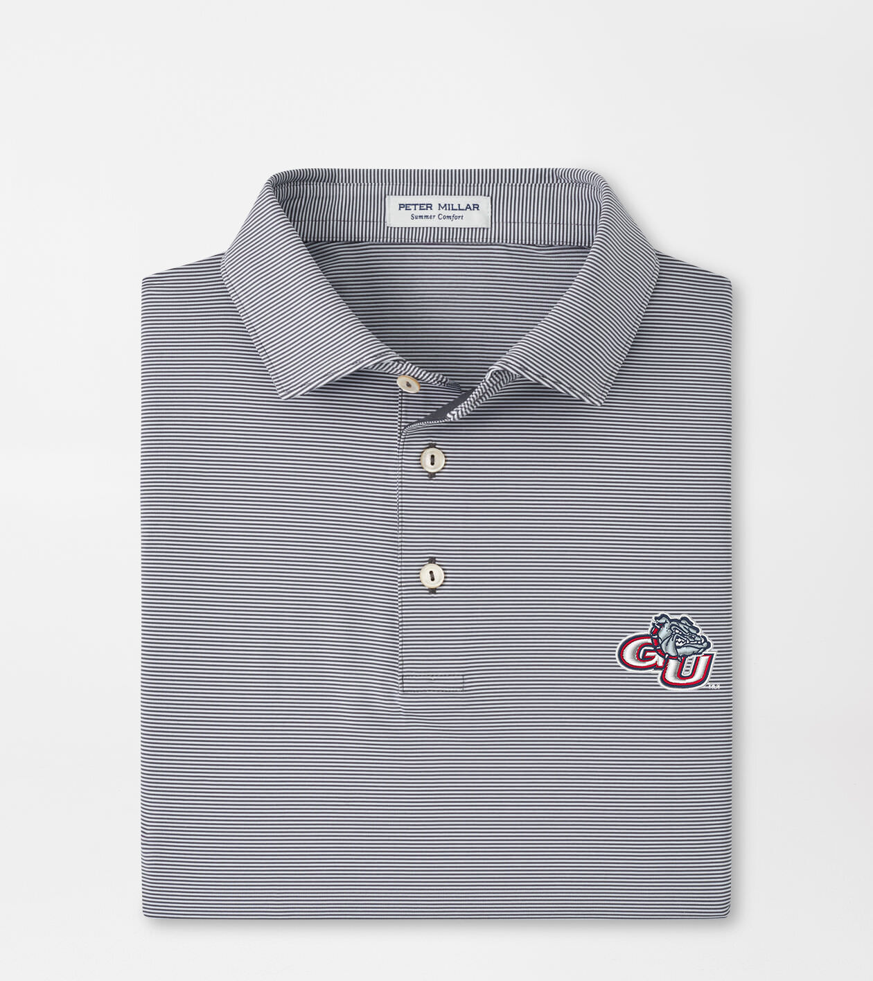 Gonzaga Jubilee Stripe Performance Polo