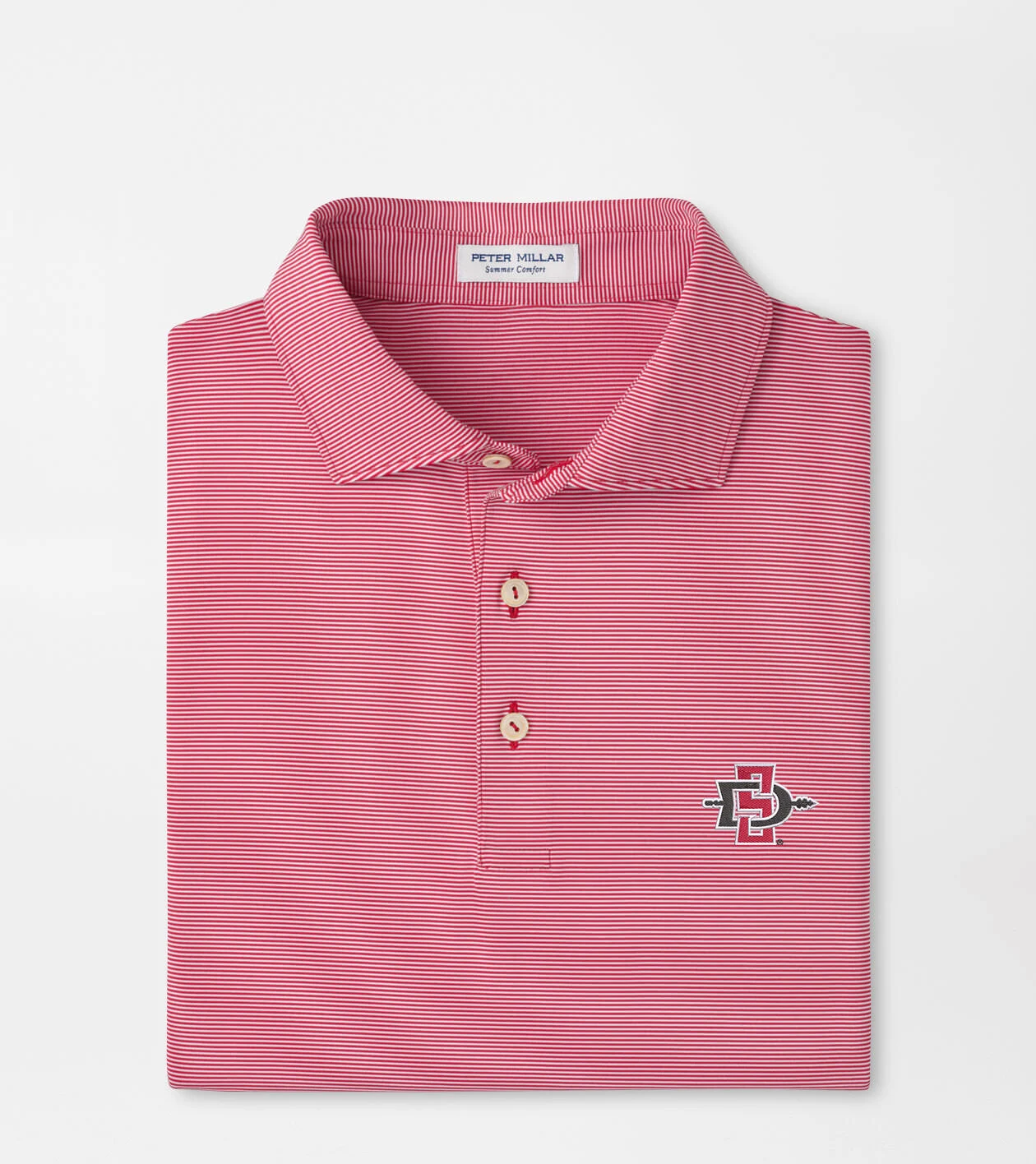 San Diego State Jubilee Stripe Performance Polo