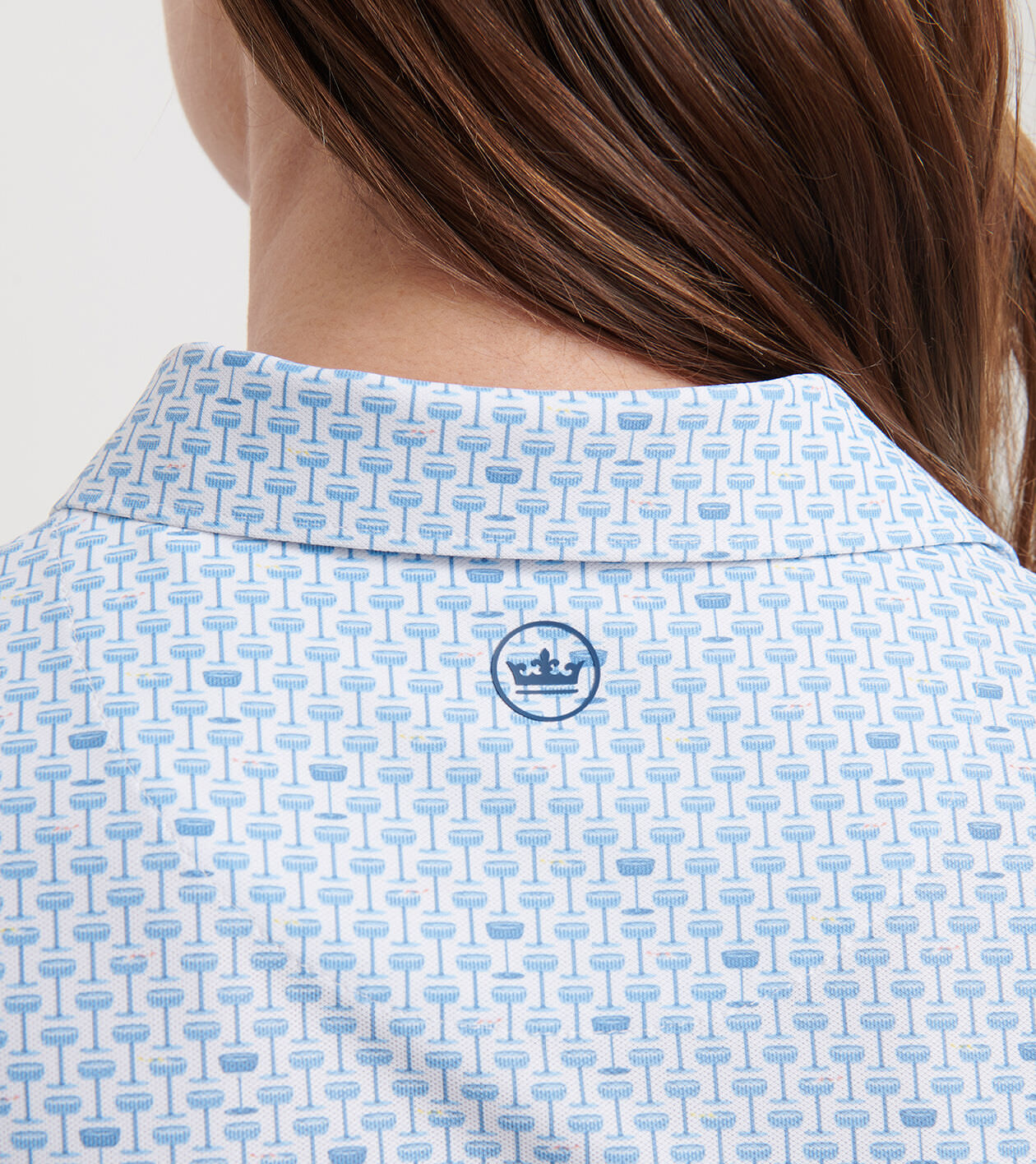 With A Twist Banded Sport Mesh Sleeveless Button Polo