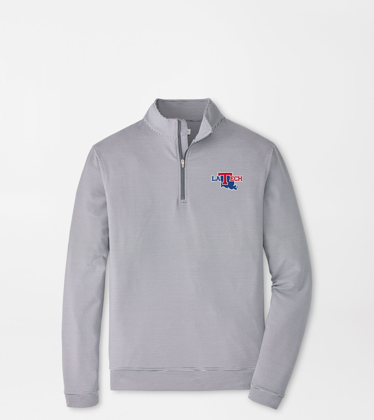 Louisiana Tech Perth Mini-Stripe Performance Pullover