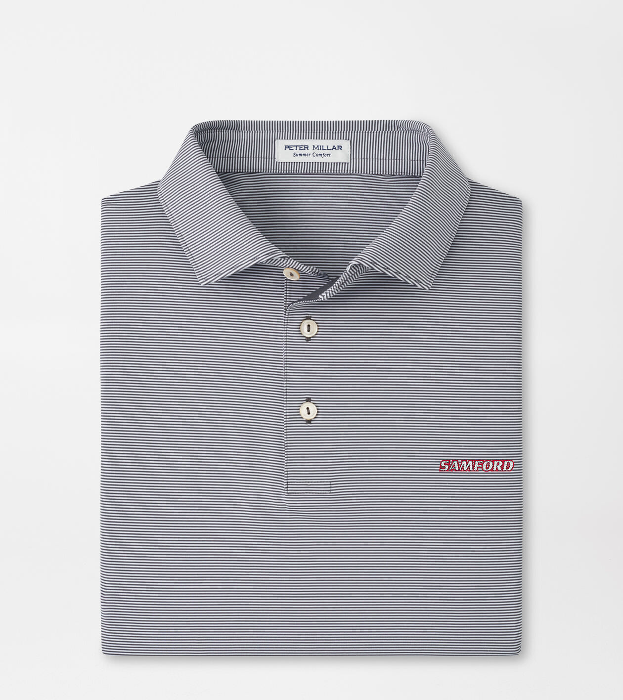 Samford Jubilee Stripe Performance Polo