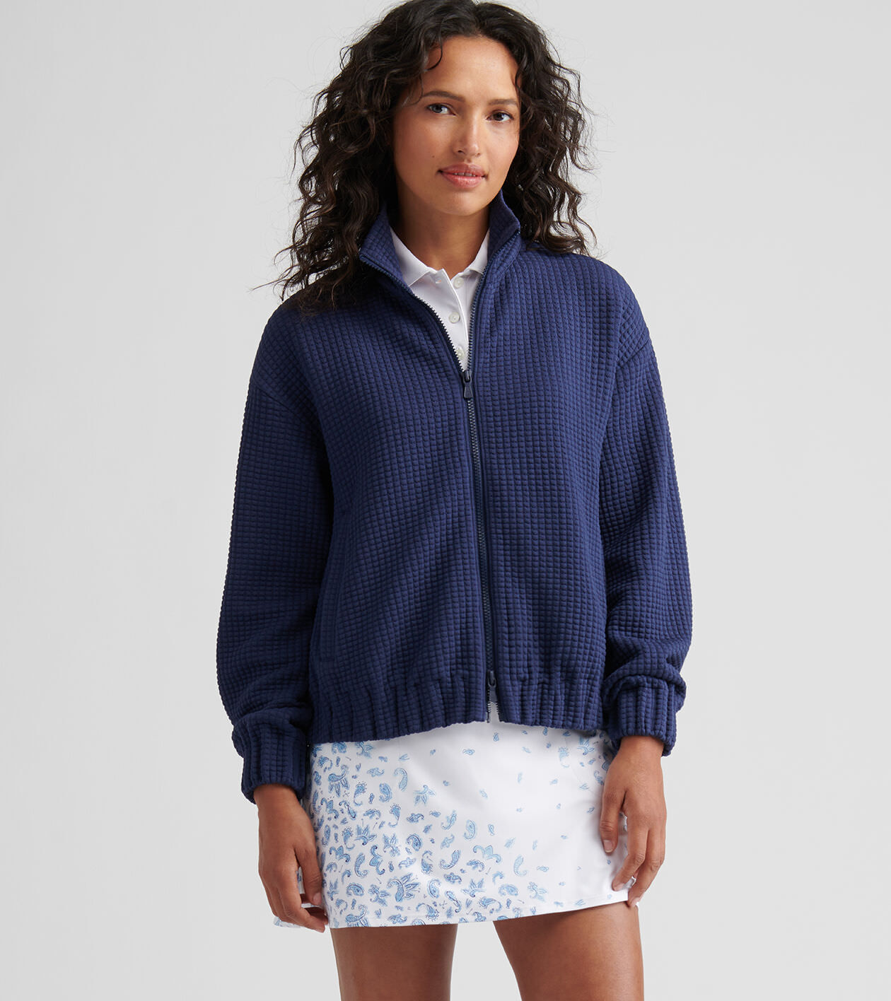 Flora Knit Jacquard Full-Zip Layer 5 Flora Knit Jacquard Full-Zip Layer