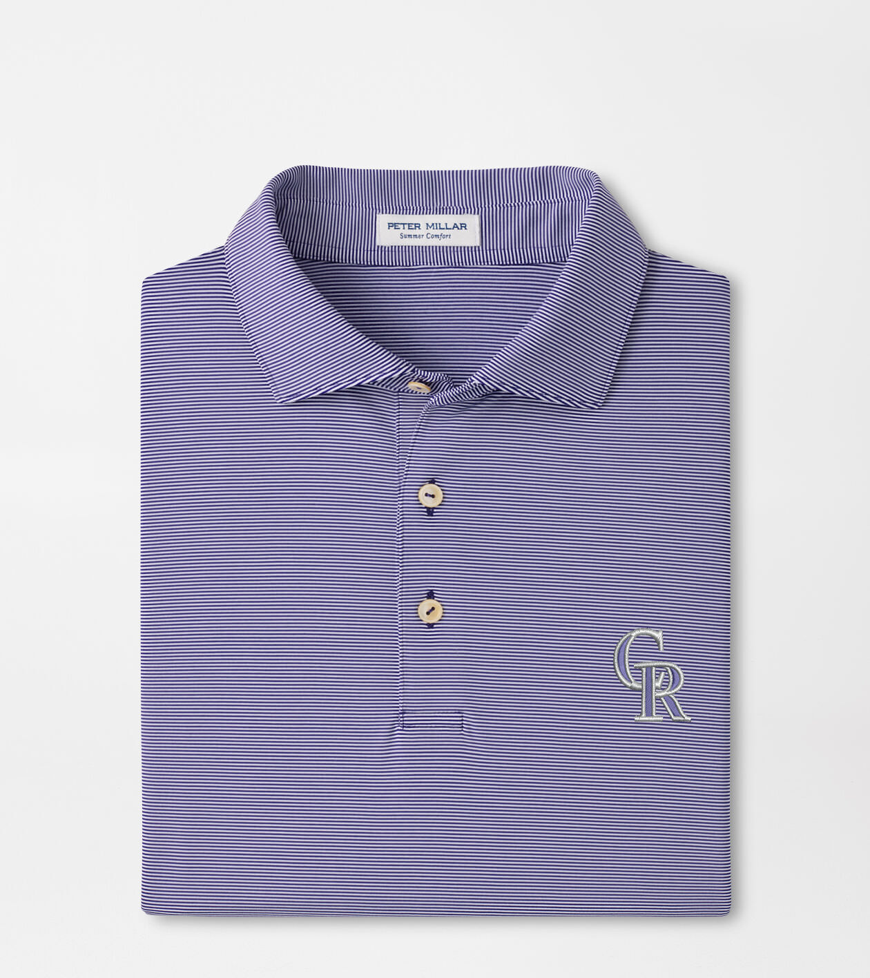 Colorado Rockies Jubilee Stripe Performance Polo 1 Colorado Rockies Jubilee Stripe Performance Polo