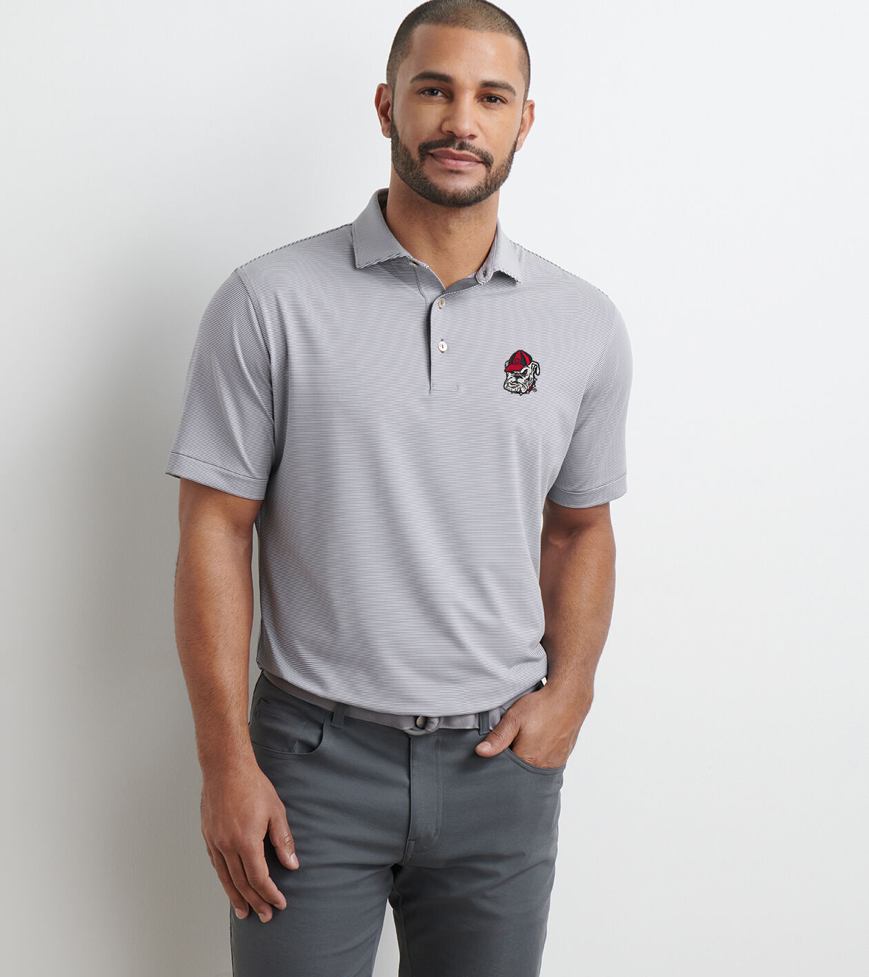 Georgia Bulldog Jubilee Performance Jersey Polo 1 Georgia Bulldog Jubilee Performance Jersey Polo