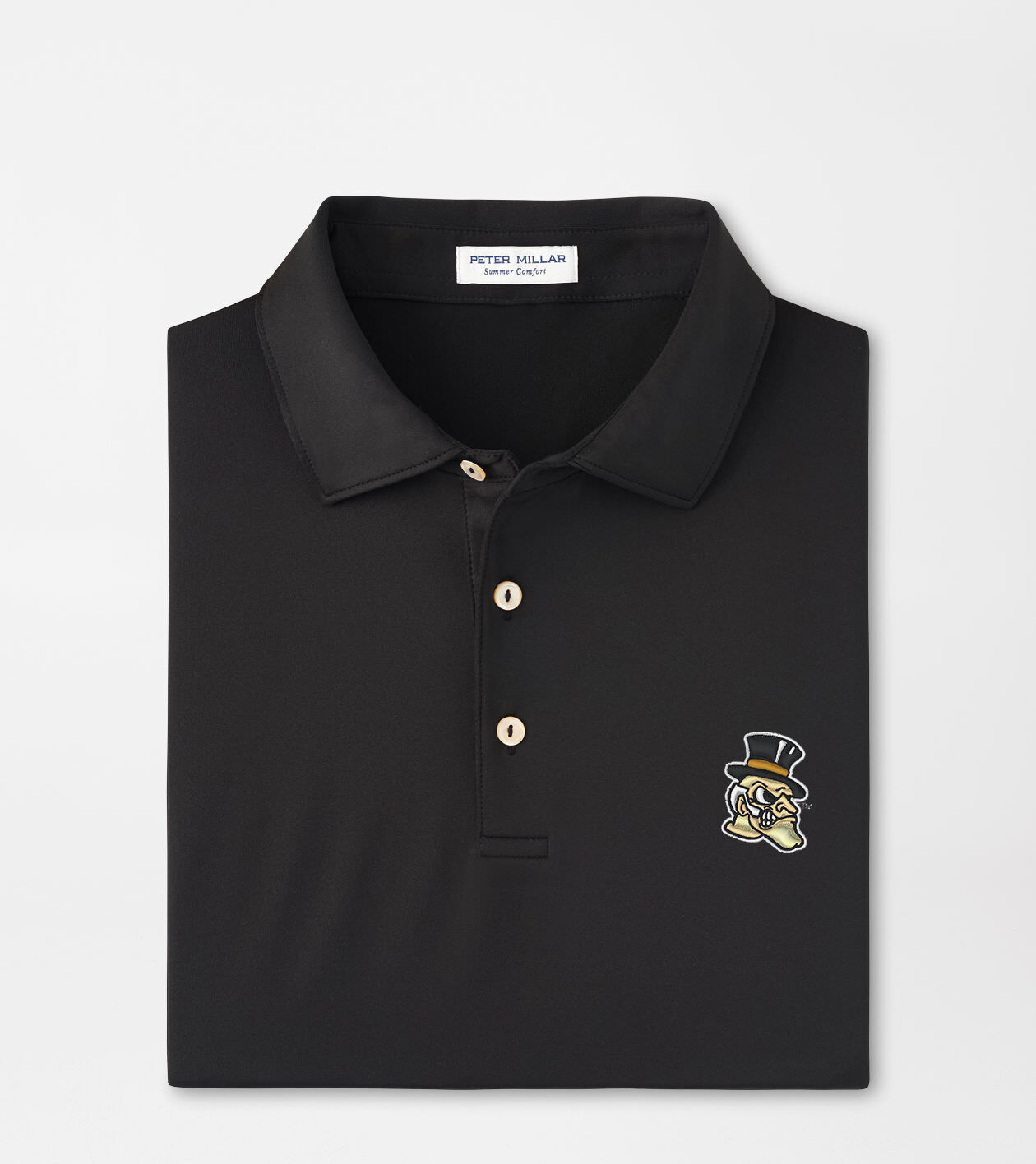 Wake Forest Demon Deacon Solid Performance Jersey Polo (Sean Self Collar)