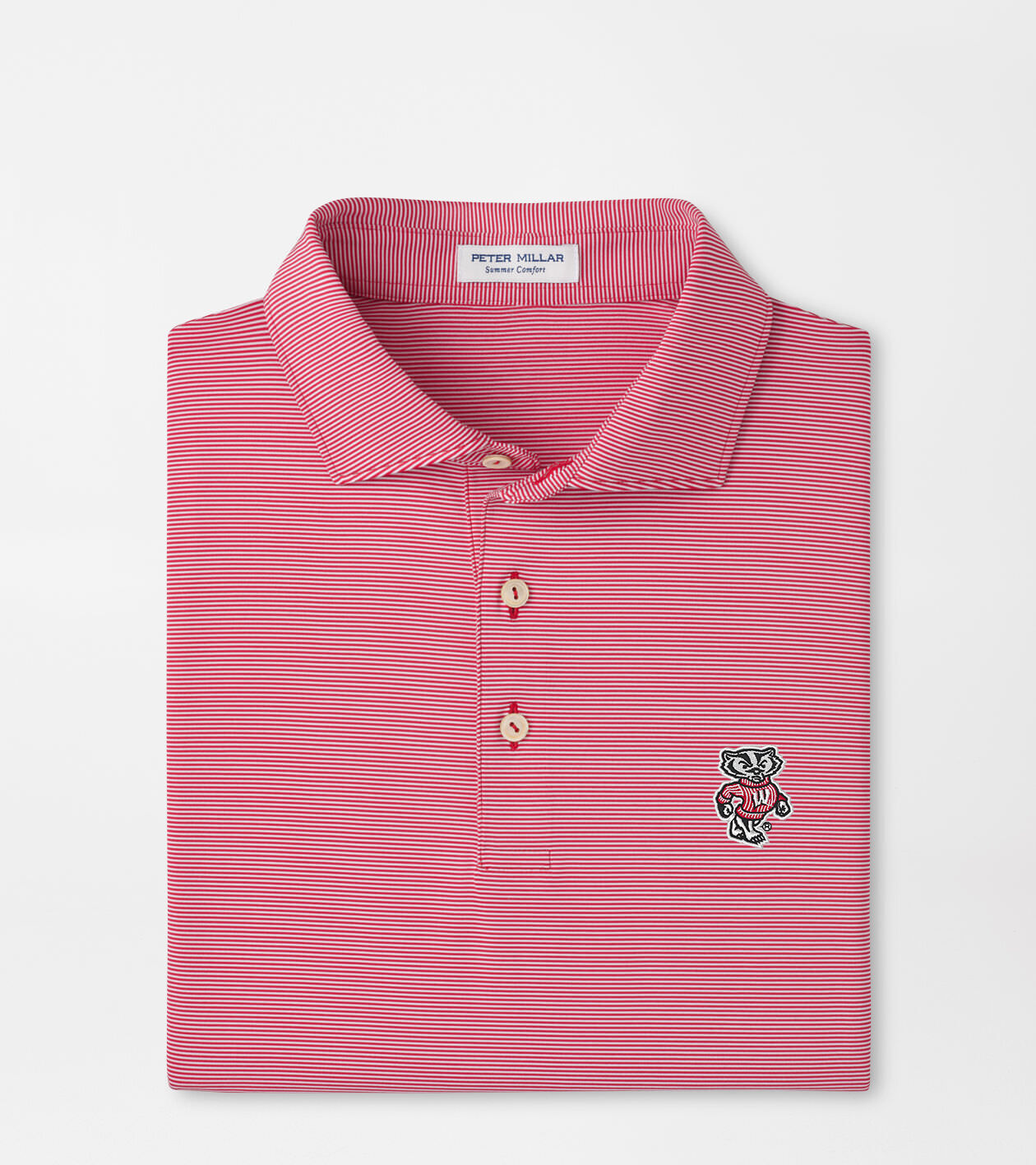 Wisconsin Jubilee Stripe Performance Polo