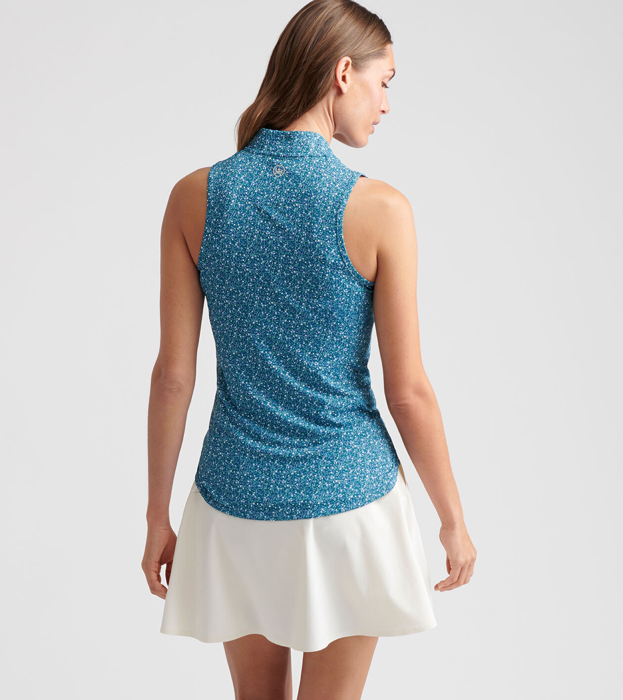 Shirley Garden Soirée Sleeveless Zip Polo 3 Shirley Garden Soirée Sleeveless Zip Polo