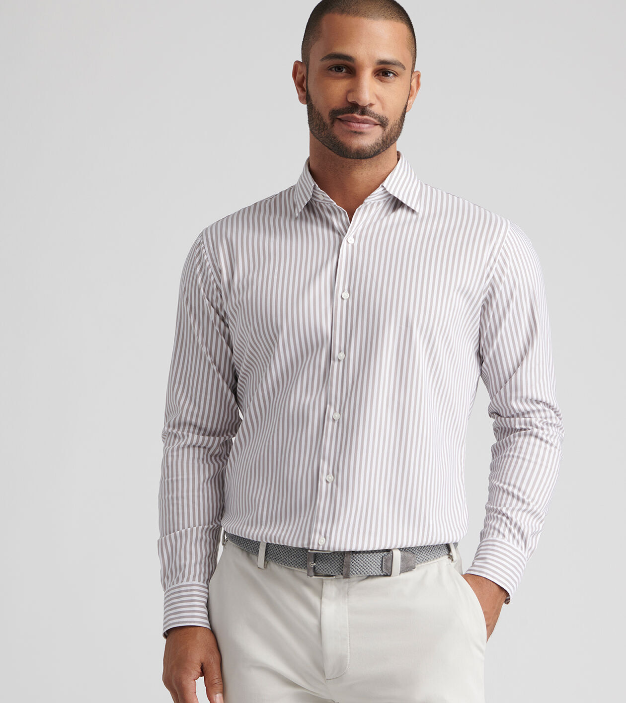 Cannon Crown Lite Cotton-Stretch Sport Shirt