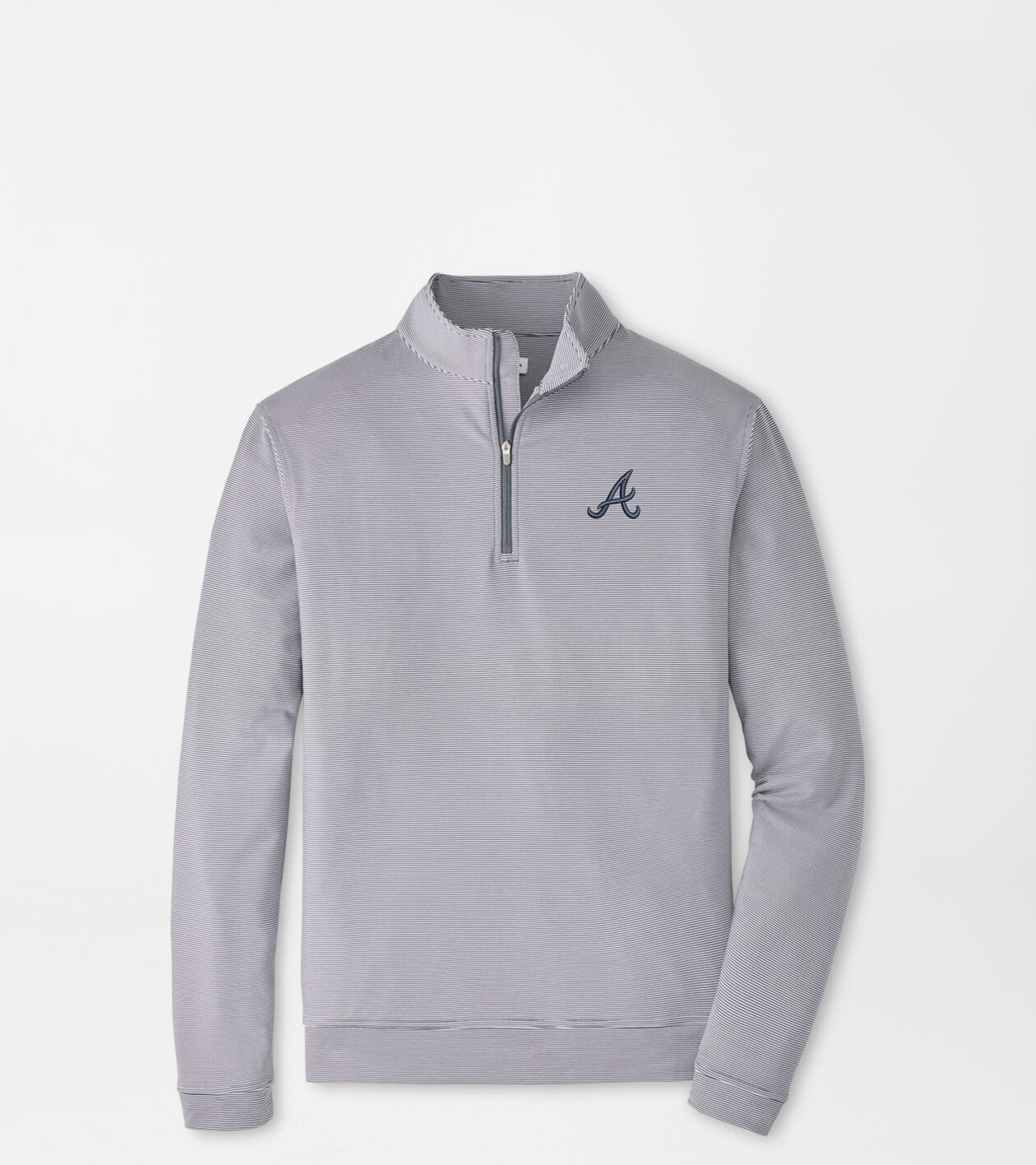 Atlanta Braves Perth Sugar Stripe Performance Quarter-Zip