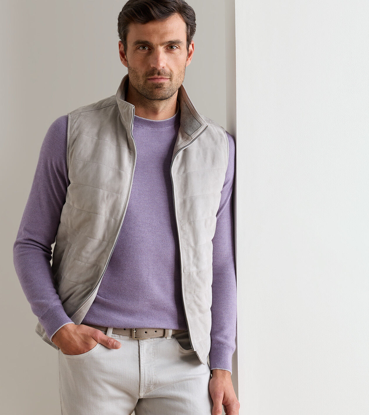 Featherweight Suede Vest