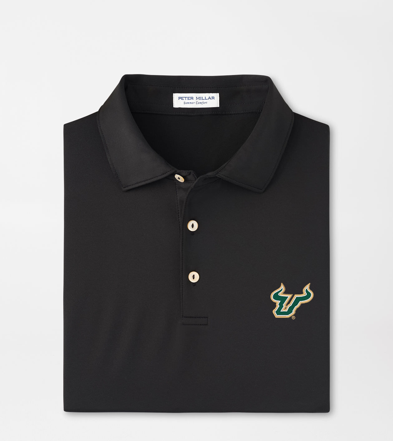 University of South Florida Solid Performance Jersey Polo (Sean Self Collar) 1 University of South Florida Solid Performance Jersey Polo (Sean Self Collar)