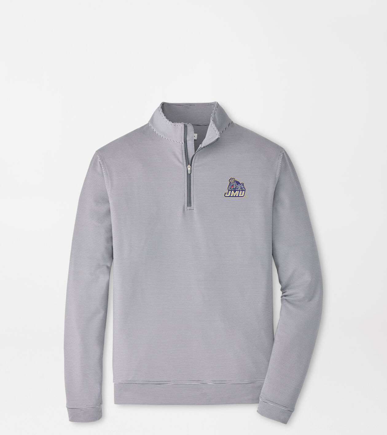 James Madison University Perth Mini-Stripe Performance Pullover 1 James Madison University Perth Mini-Stripe Performance Pullover