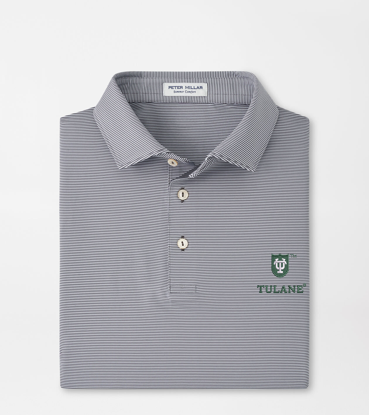 Tulane Jubilee Stripe Performance Polo