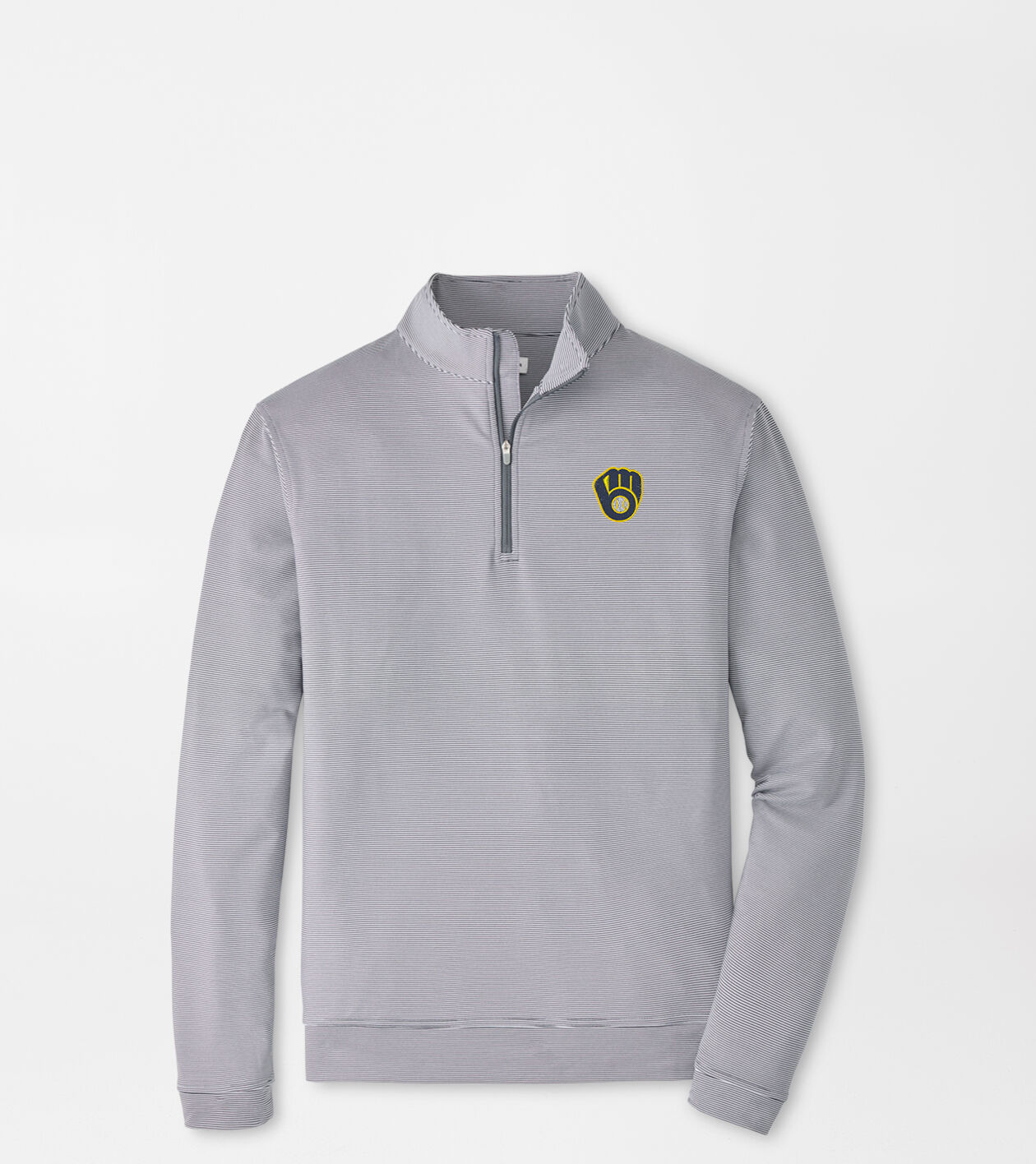 Milwaukee Brewers Perth Sugar Stripe Performance Quarter-Zip