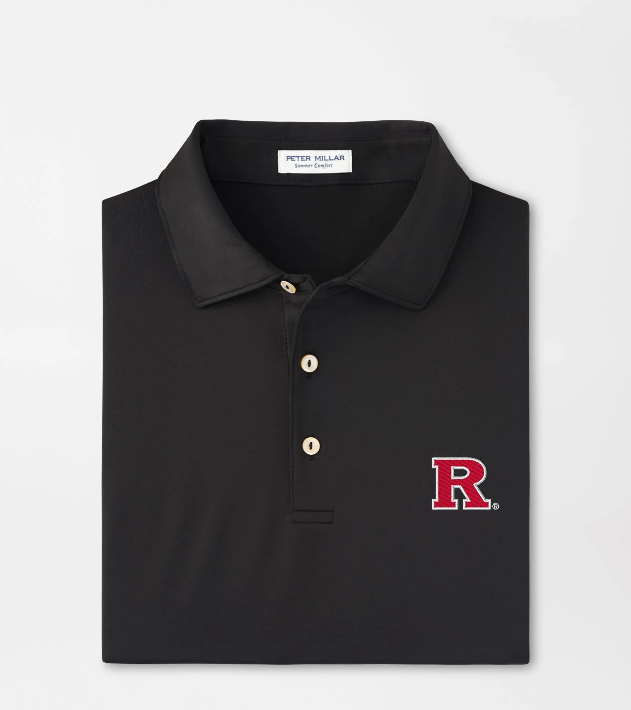 Rutgers Solid Performance Jersey Polo (Sean Self Collar)