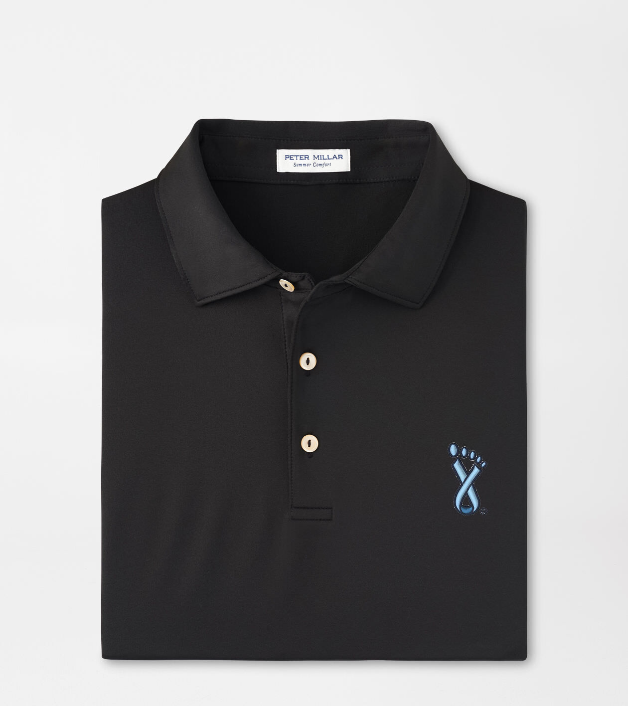 UNC Lineberger Cancer Center Solid Performance Jersey Polo (Sean Self Collar) 1 UNC Lineberger Cancer Center Solid Performance Jersey Polo (Sean Self Collar)
