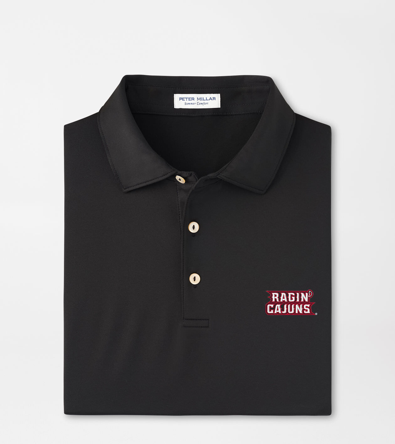 Louisiana at Lafayette Solid Performance Jersey Polo (Sean Self Collar)