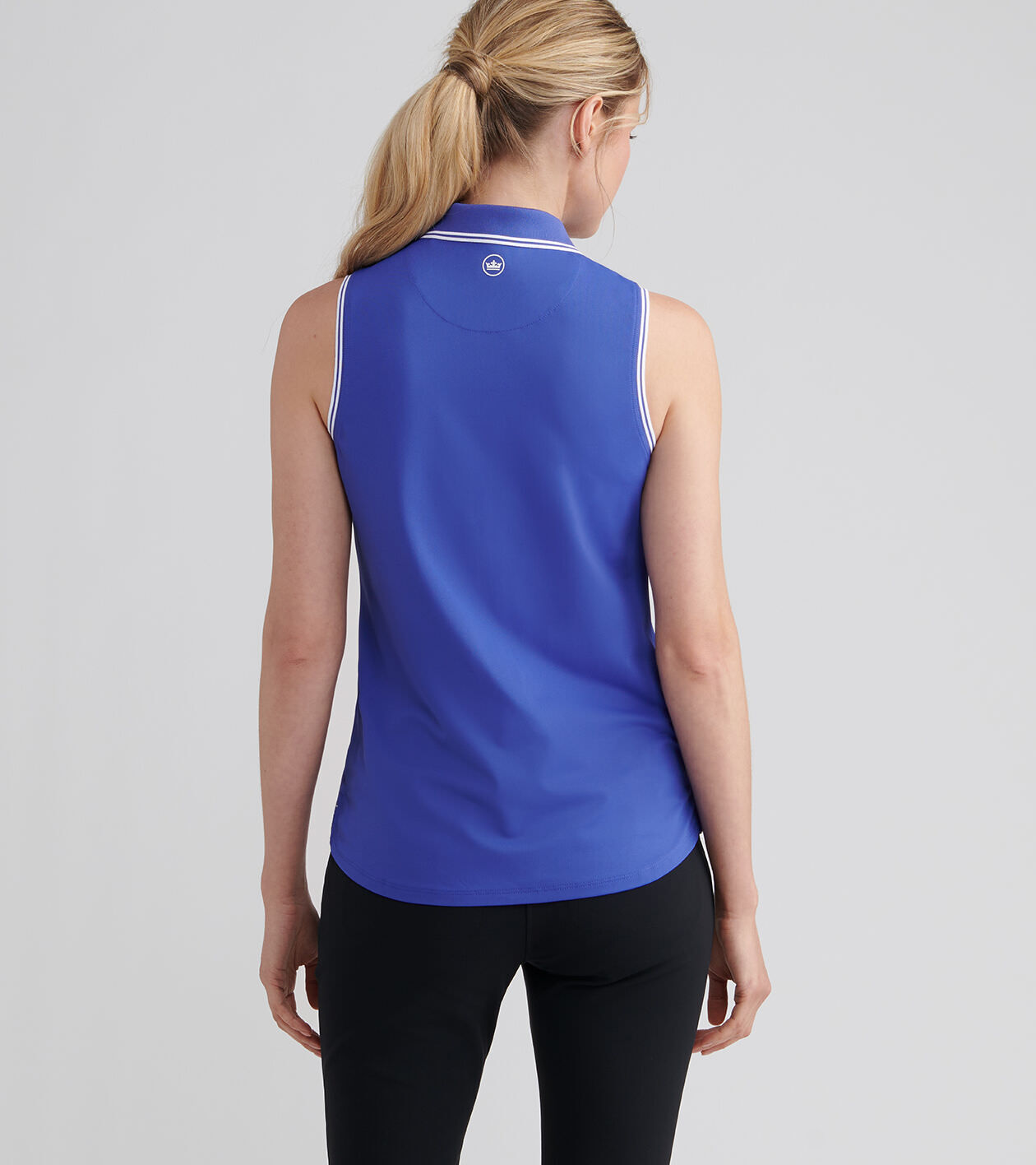 Canterbury Tipped Sport Mesh Sleeveless Polo