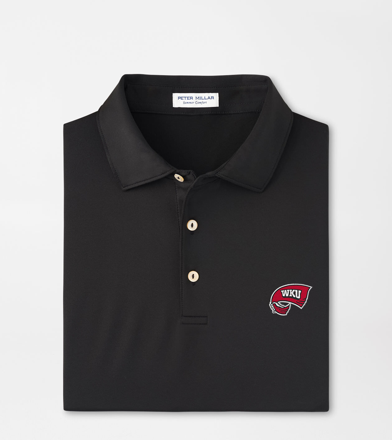 Western Kentucky Solid Performance Jersey Polo (Sean Self Collar) 1 Western Kentucky Solid Performance Jersey Polo (Sean Self Collar)