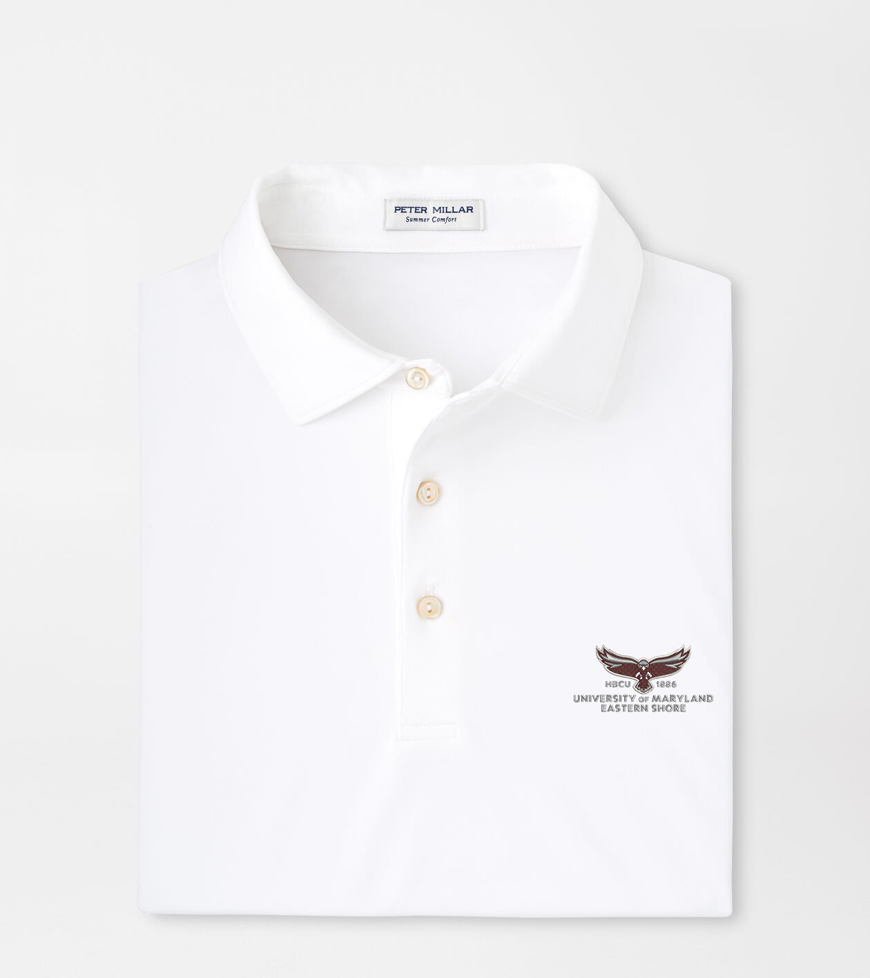 Maryland Eastern Shore Solid Performance Jersey Polo (Sean Self Collar)