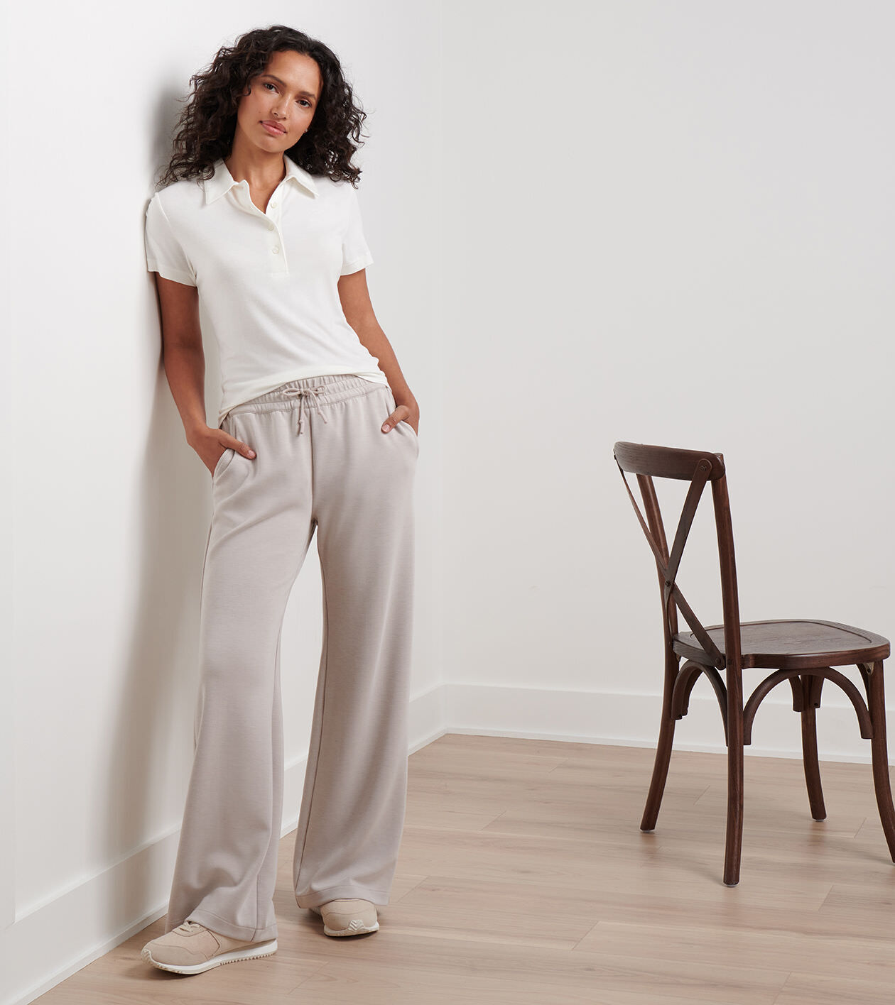 Flora Knit Mélange Track Pant