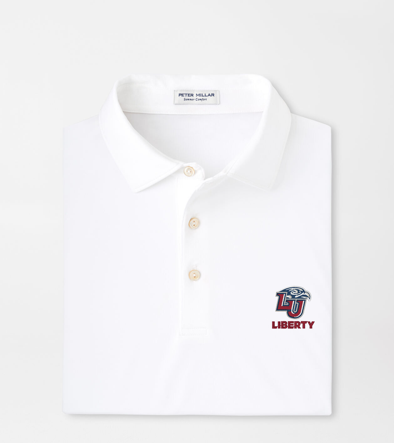 Liberty University Solid Performance Jersey Polo (Sean Self Collar) 1 Liberty University Solid Performance Jersey Polo (Sean Self Collar)